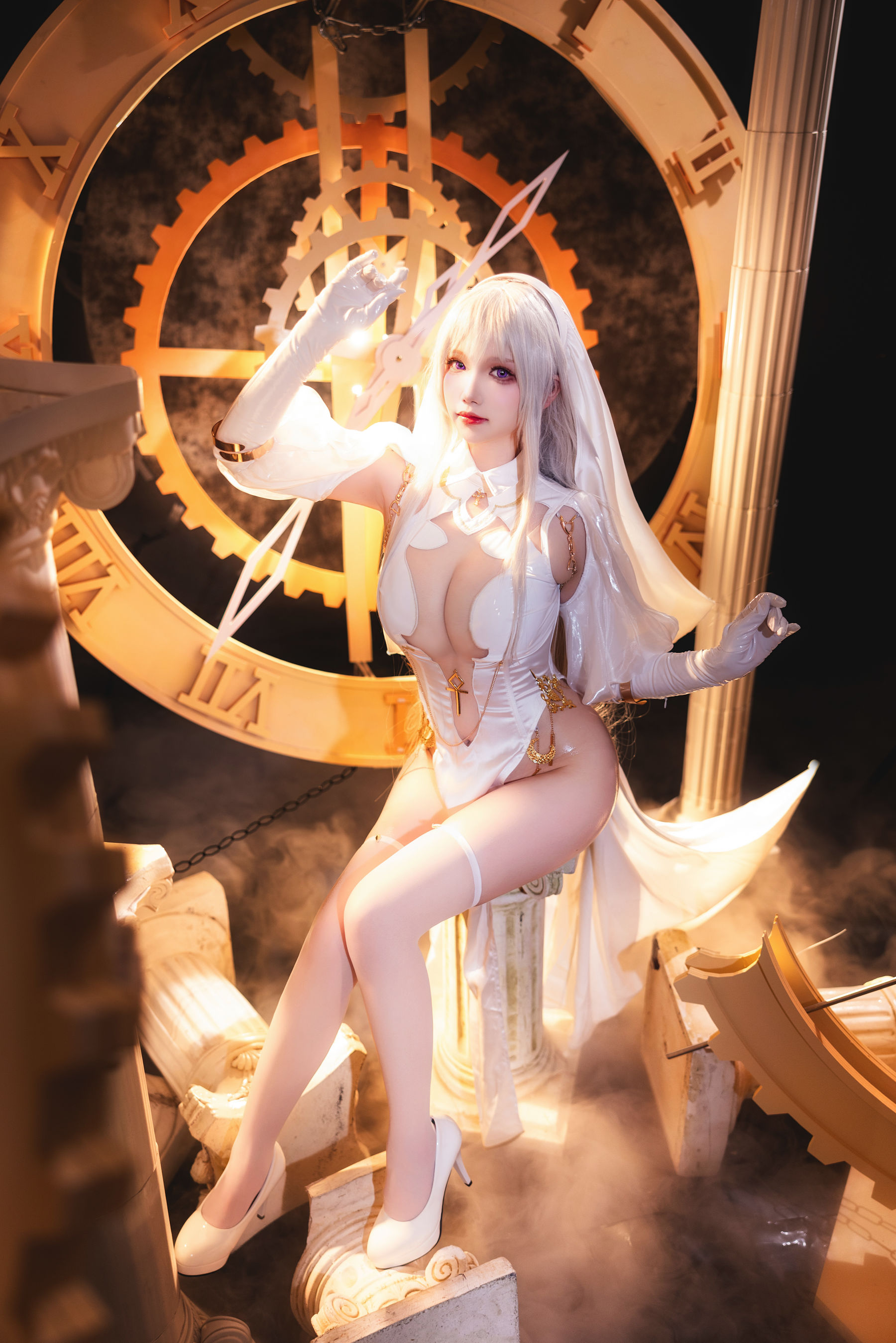 动漫博主雪晴Astra - 圣天使修女/(55P)