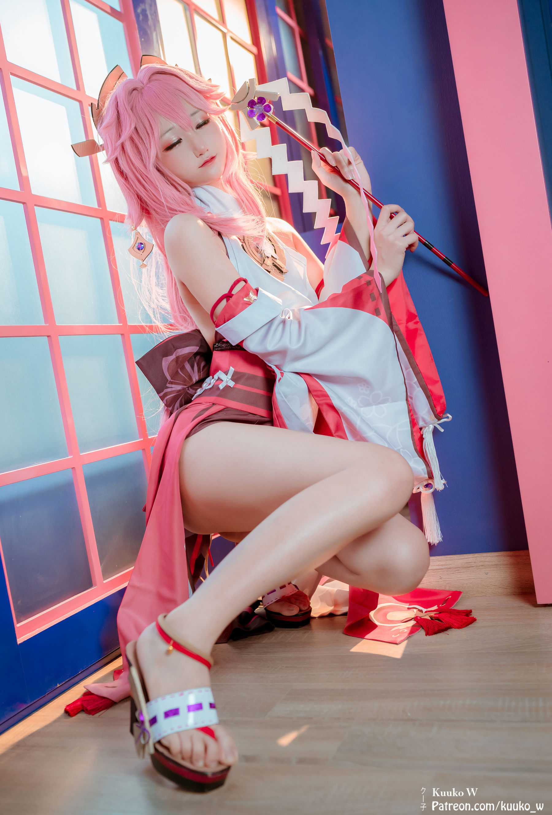 [Cosplay] [KuukoW] Kuuko クー子 - Yae Miko/(38P)