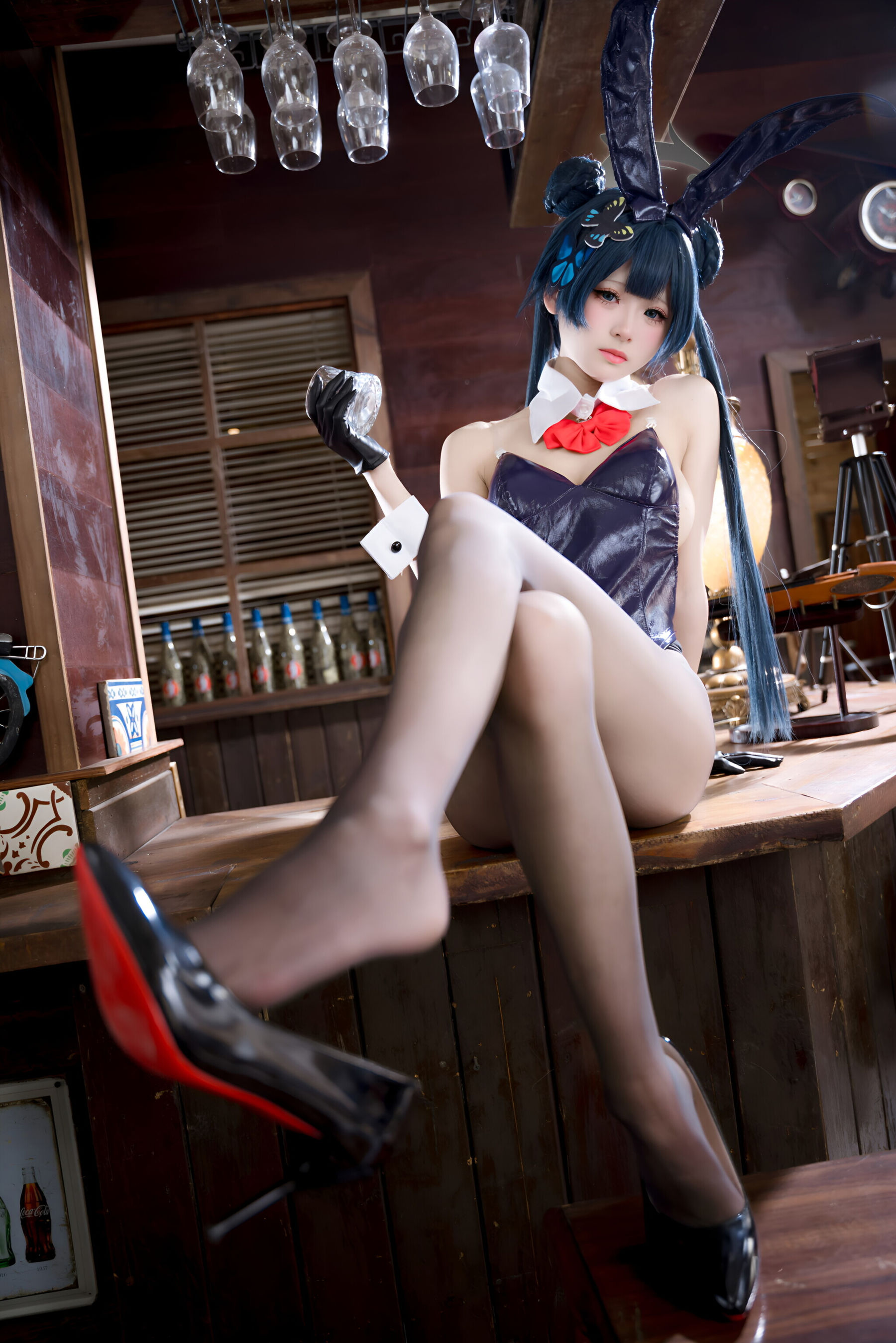 九柒喵 - 蔚蓝档案 龙华妃咲 兔女郎/(59P)