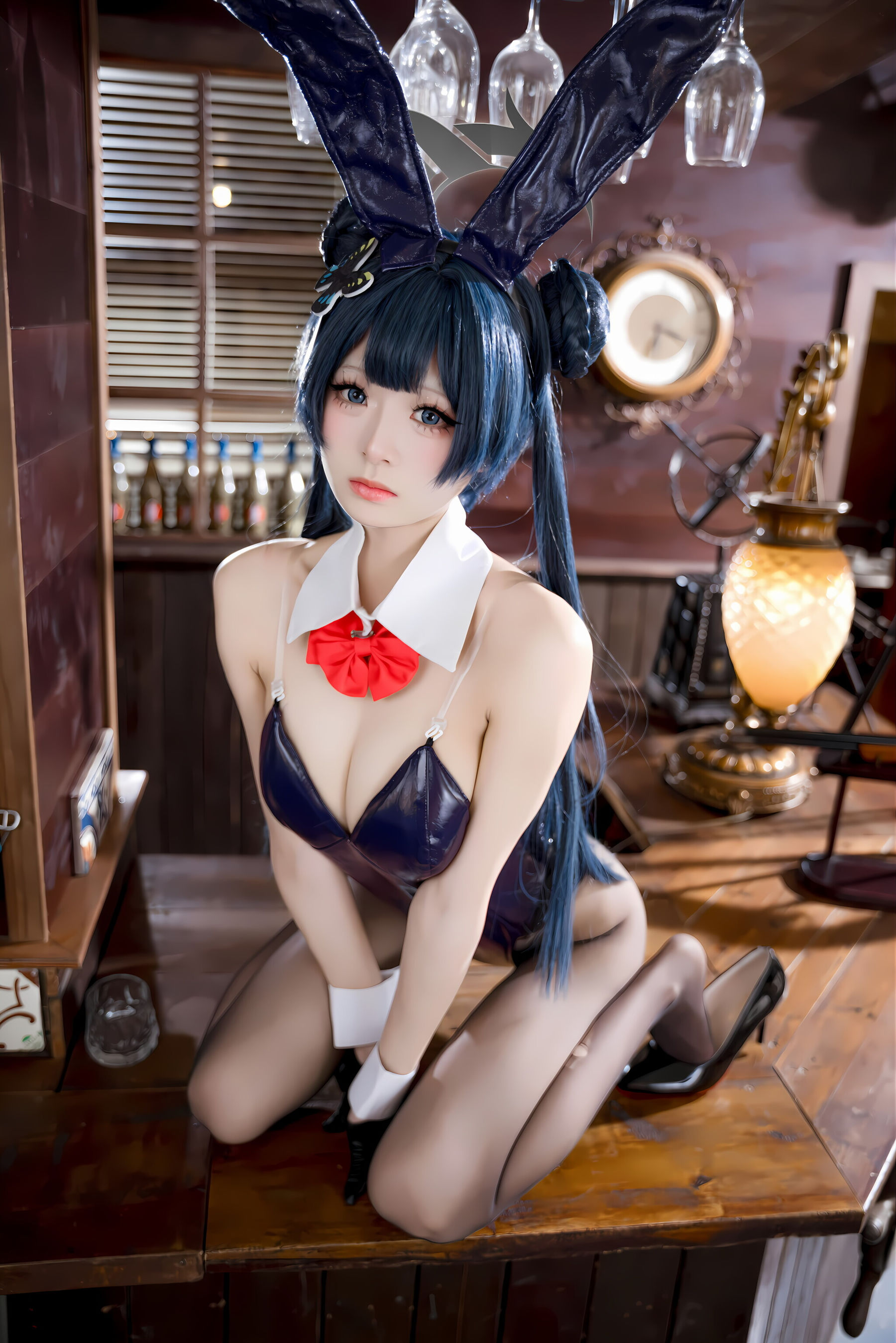 九柒喵 - 蔚蓝档案 龙华妃咲 兔女郎/(59P)