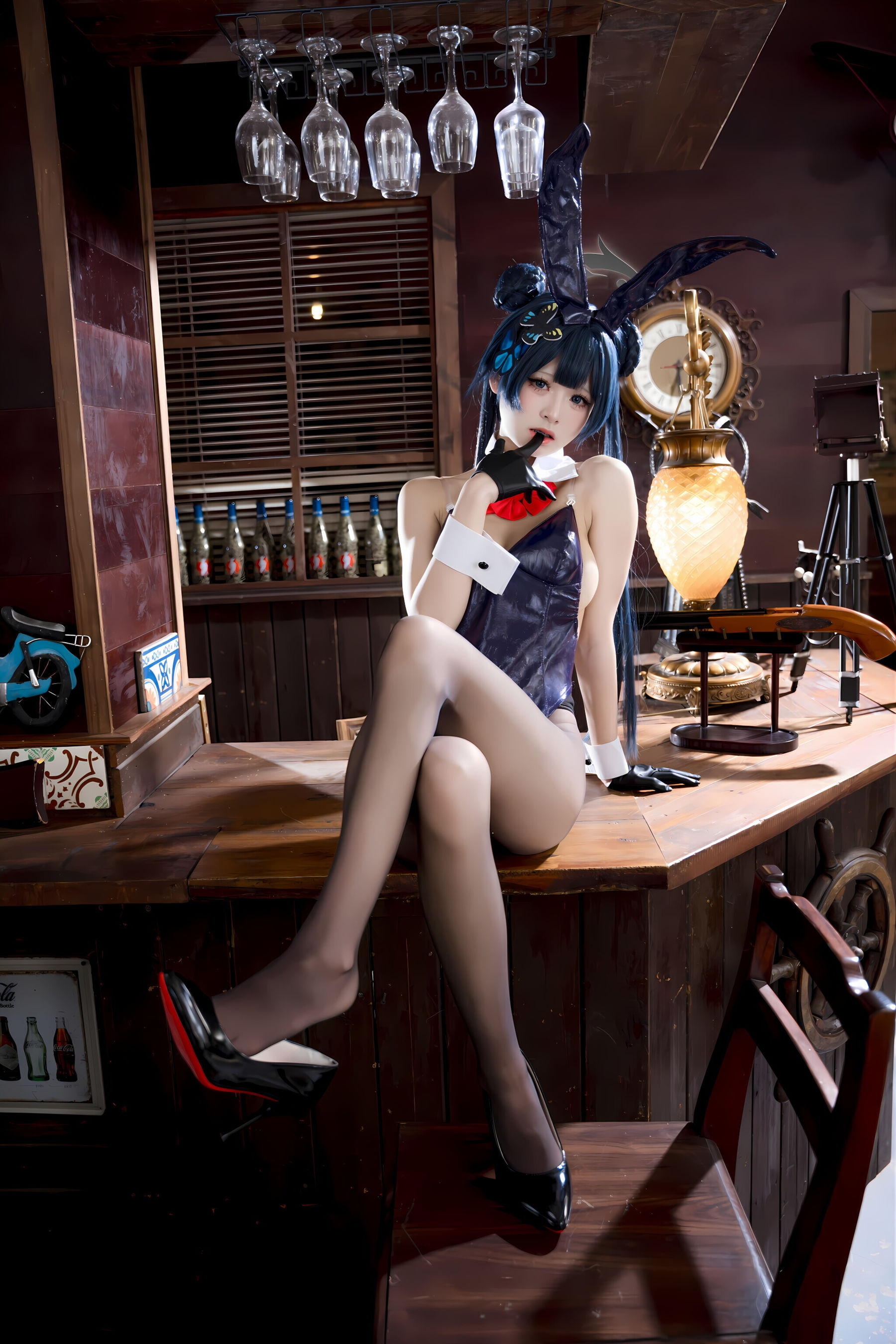 九柒喵 - 蔚蓝档案 龙华妃咲 兔女郎/(59P)