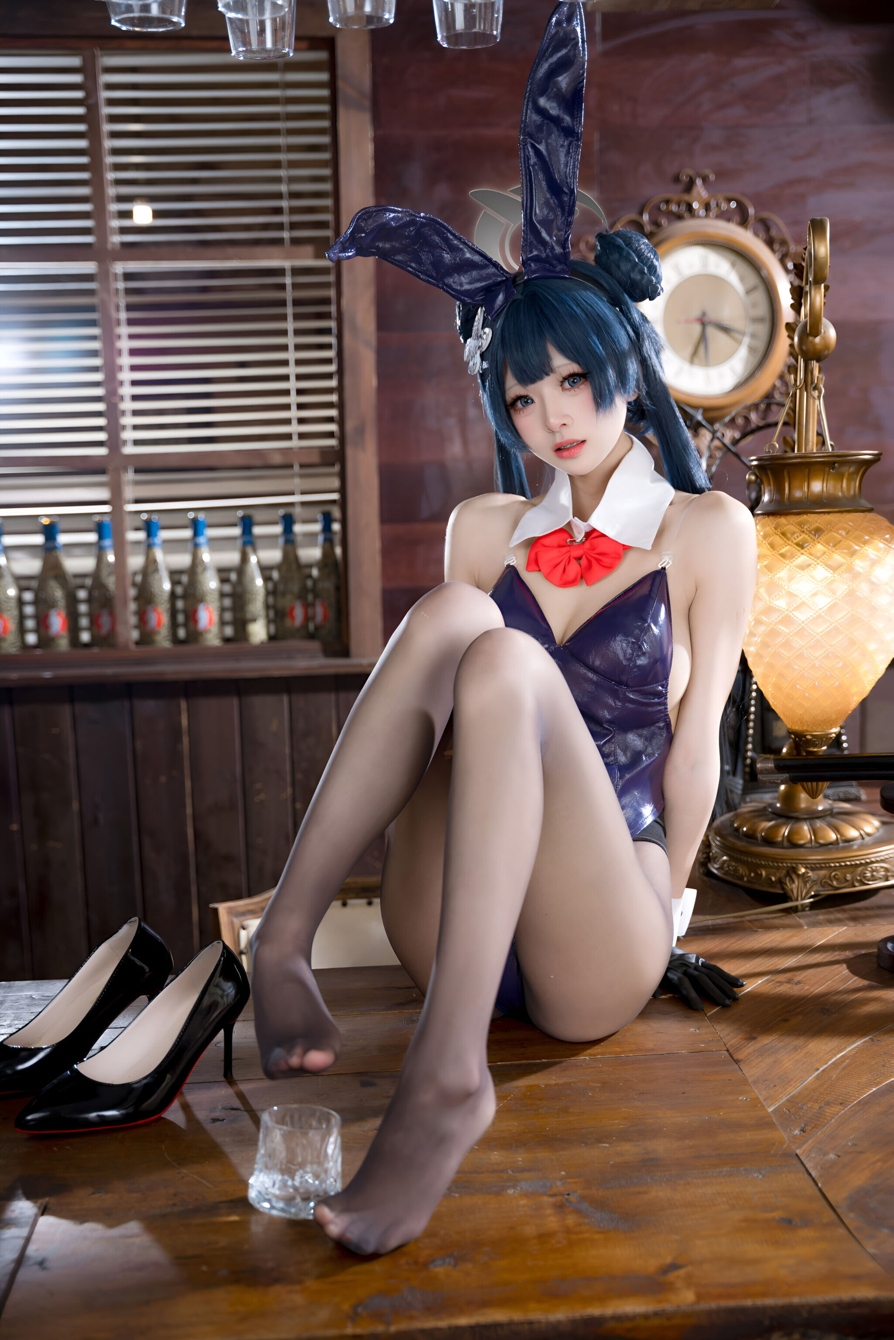 九柒喵 - 蔚蓝档案 龙华妃咲 兔女郎/(59P)