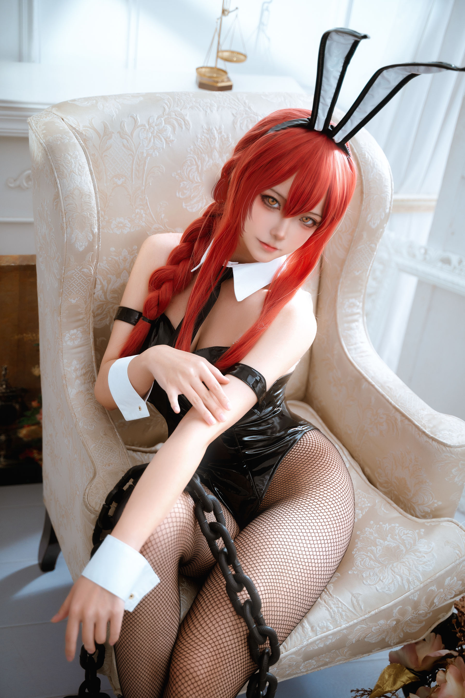 Seya-狮砸 - 电锯人 帕瓦&玛奇玛 兔女郎/(12P)