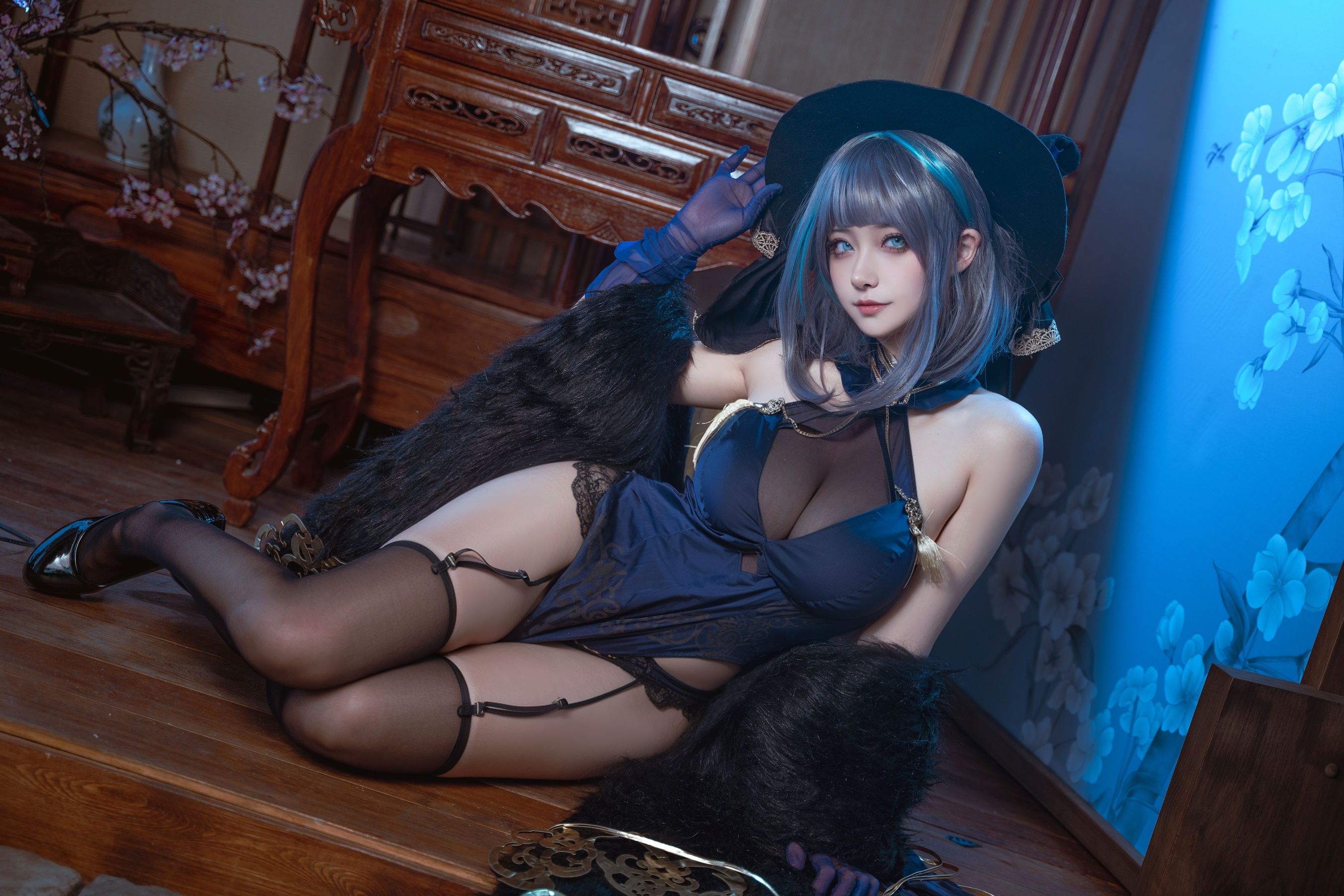 Seya-狮砸 - 碧蓝航线 柴郡 旗袍/(12P)