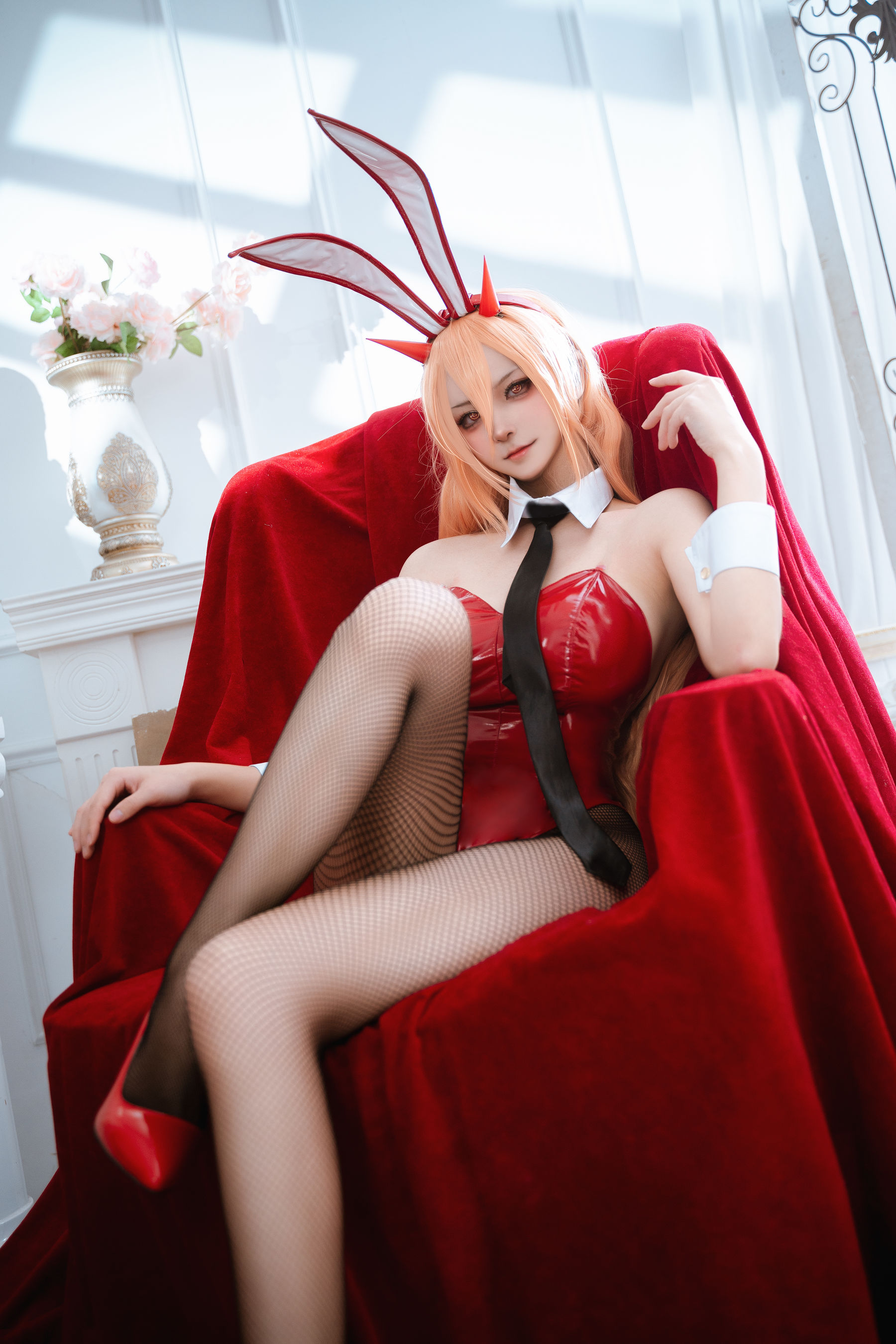 Seya-狮砸 - 电锯人 帕瓦&玛奇玛 兔女郎/(12P)