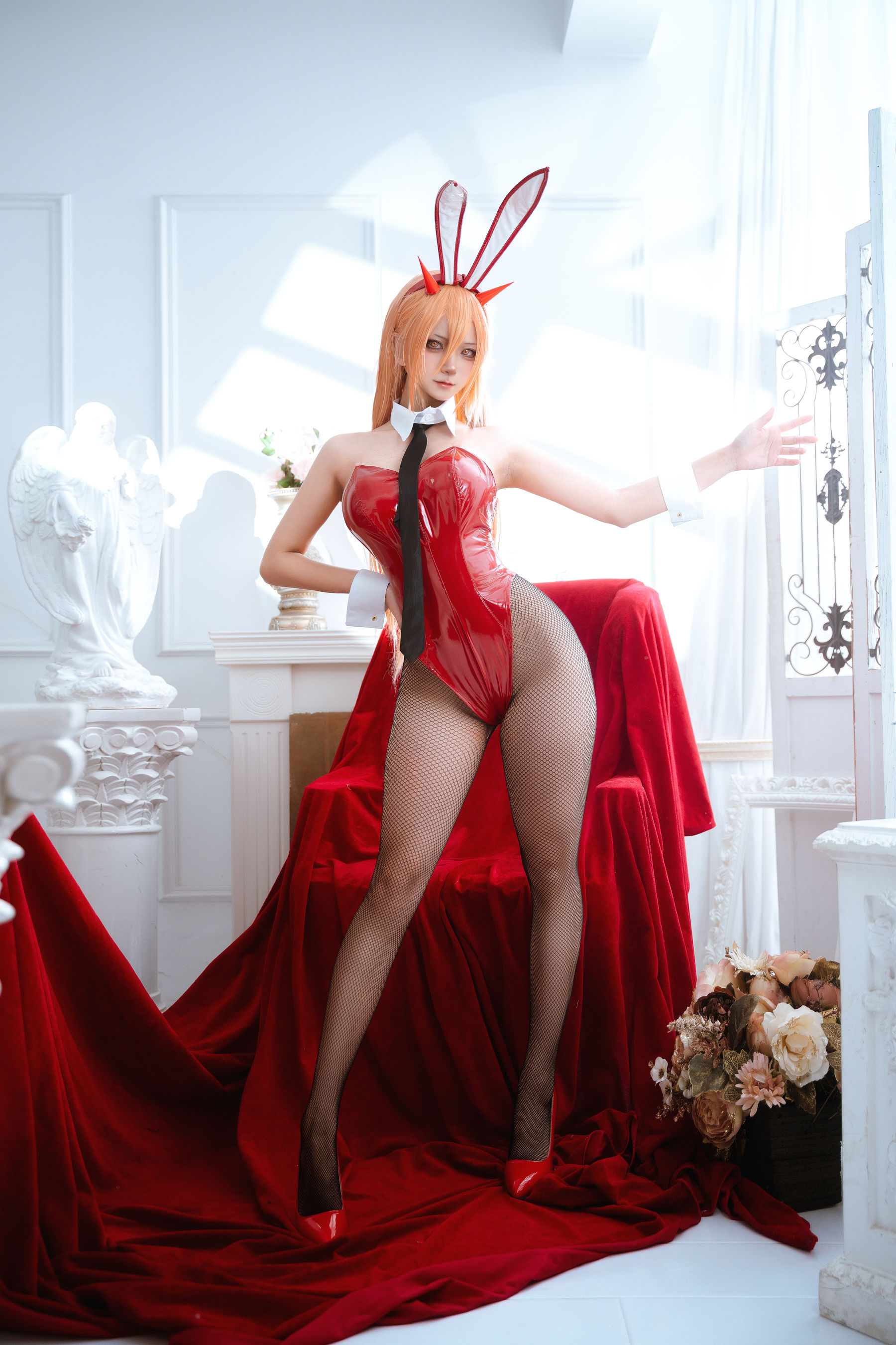 Seya-狮砸 - 电锯人 帕瓦&玛奇玛 兔女郎/(12P)