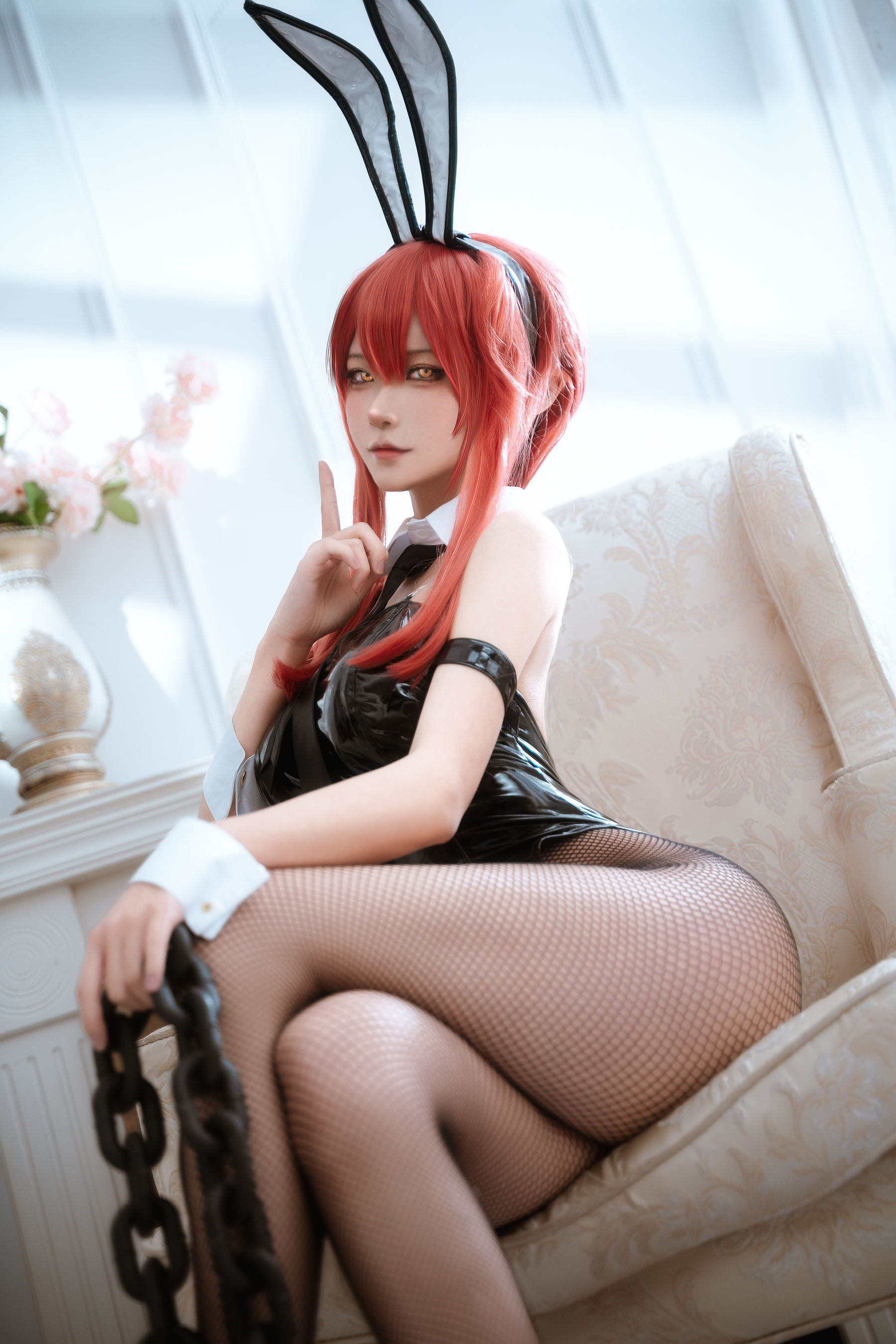 Seya-狮砸 - 电锯人 帕瓦&玛奇玛 兔女郎/(12P)