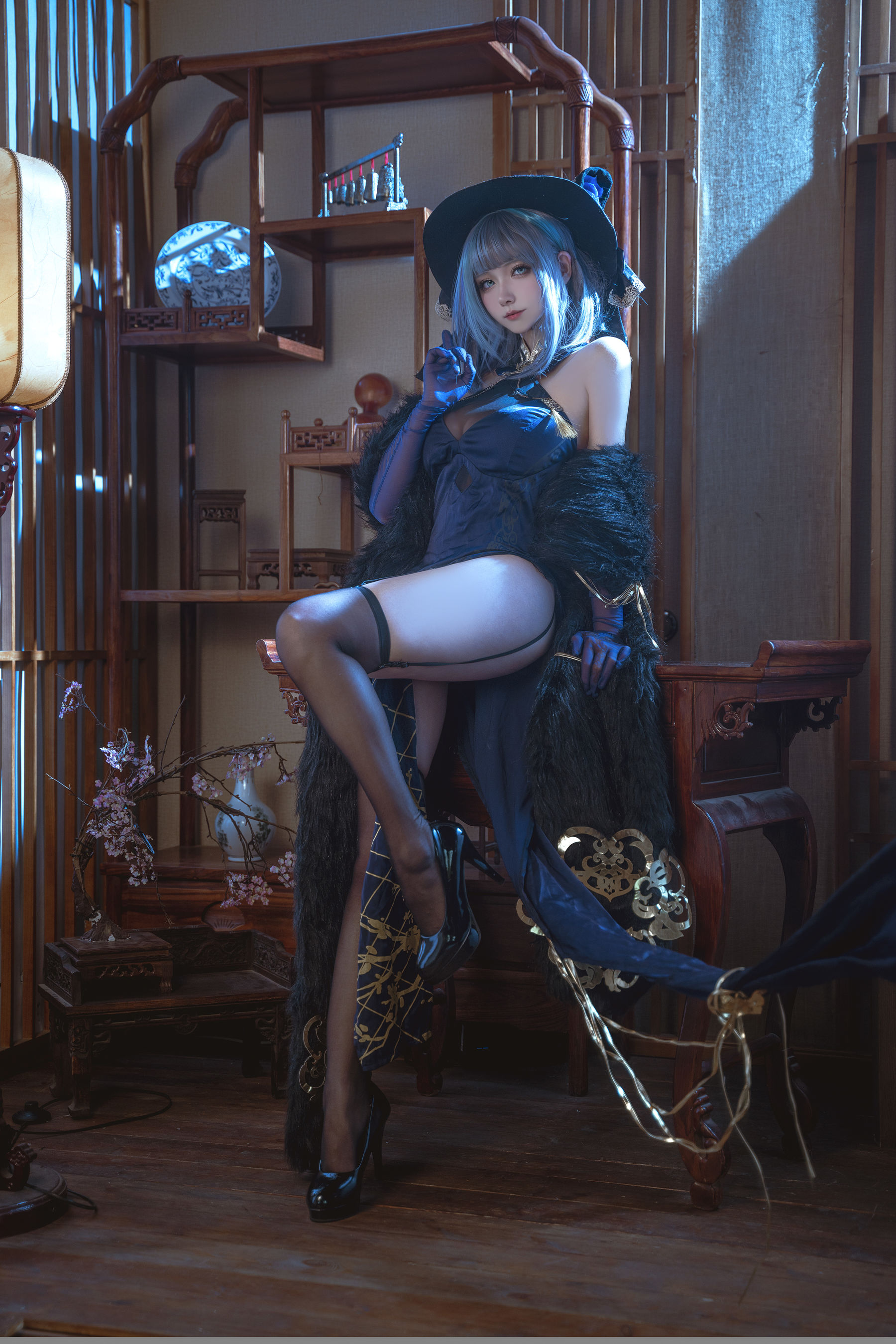 Seya-狮砸 - 碧蓝航线 柴郡 旗袍/(12P)