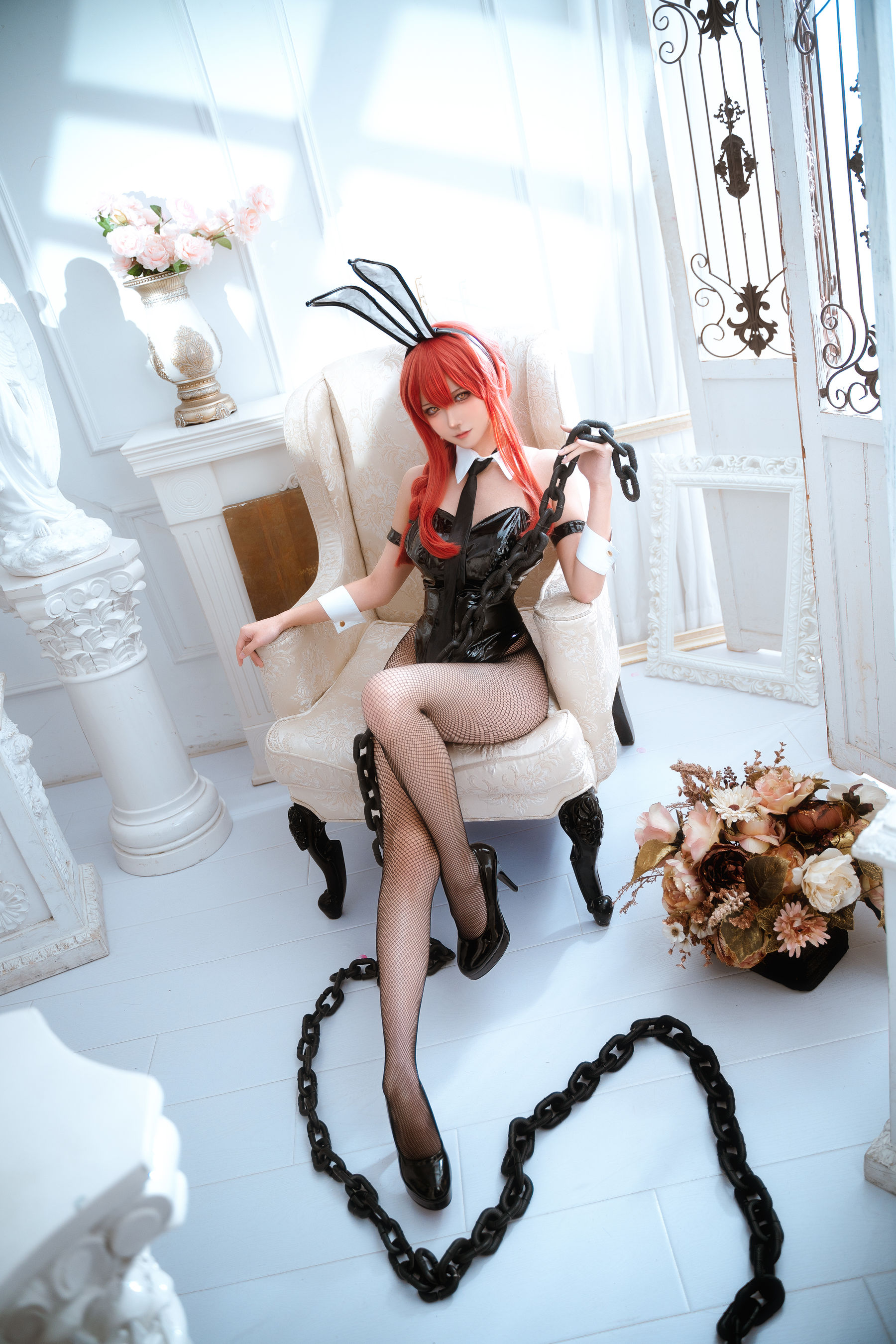 Seya-狮砸 - 电锯人 帕瓦&玛奇玛 兔女郎/(12P)