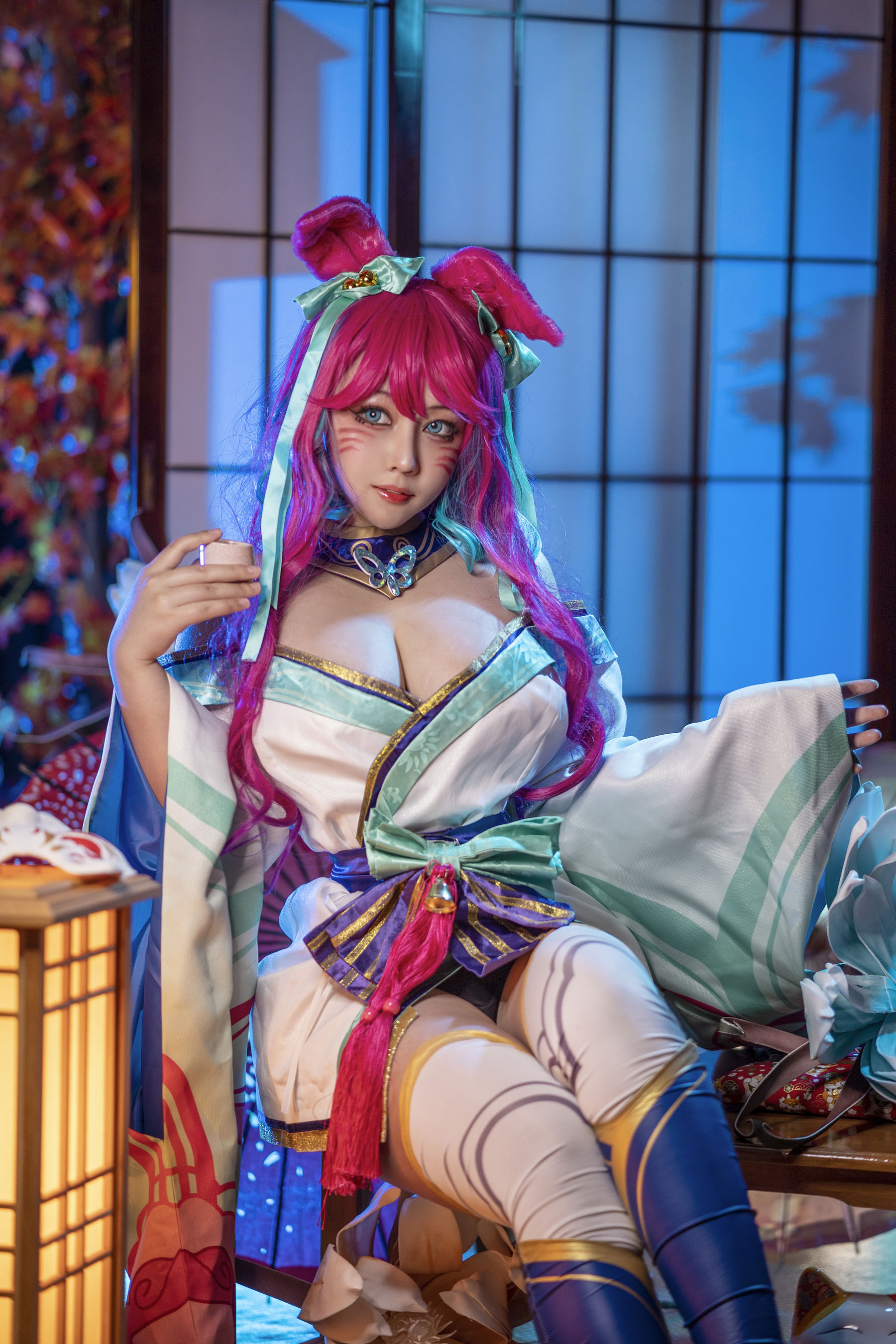 KANEKO_咔喵 - 英雄联盟 灵魂莲华 阿狸/(17P)