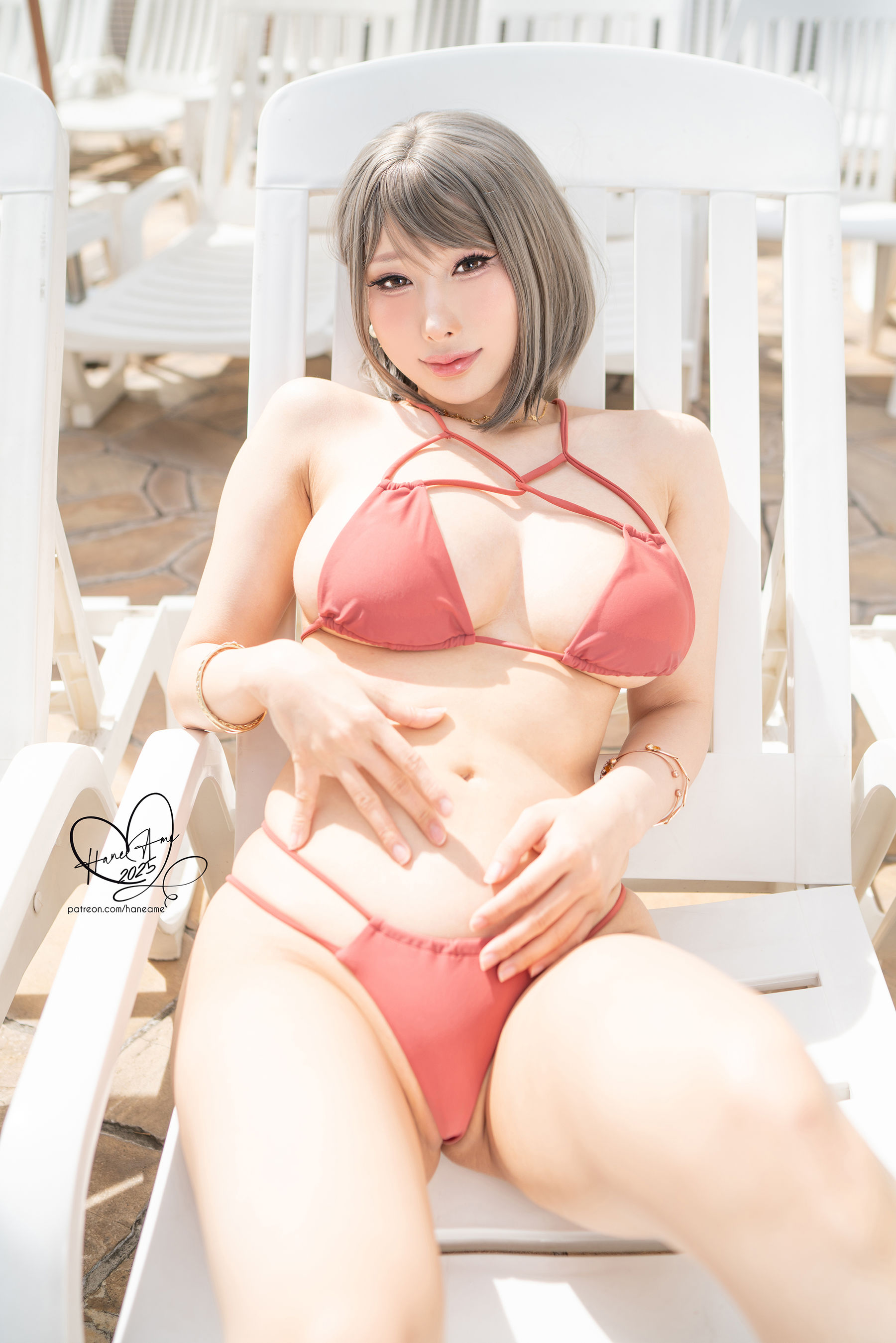 Hane Ame 雨波写真 - Original Tangerine Heat swimsuit 橘爆夏日 泳裝/(30P)