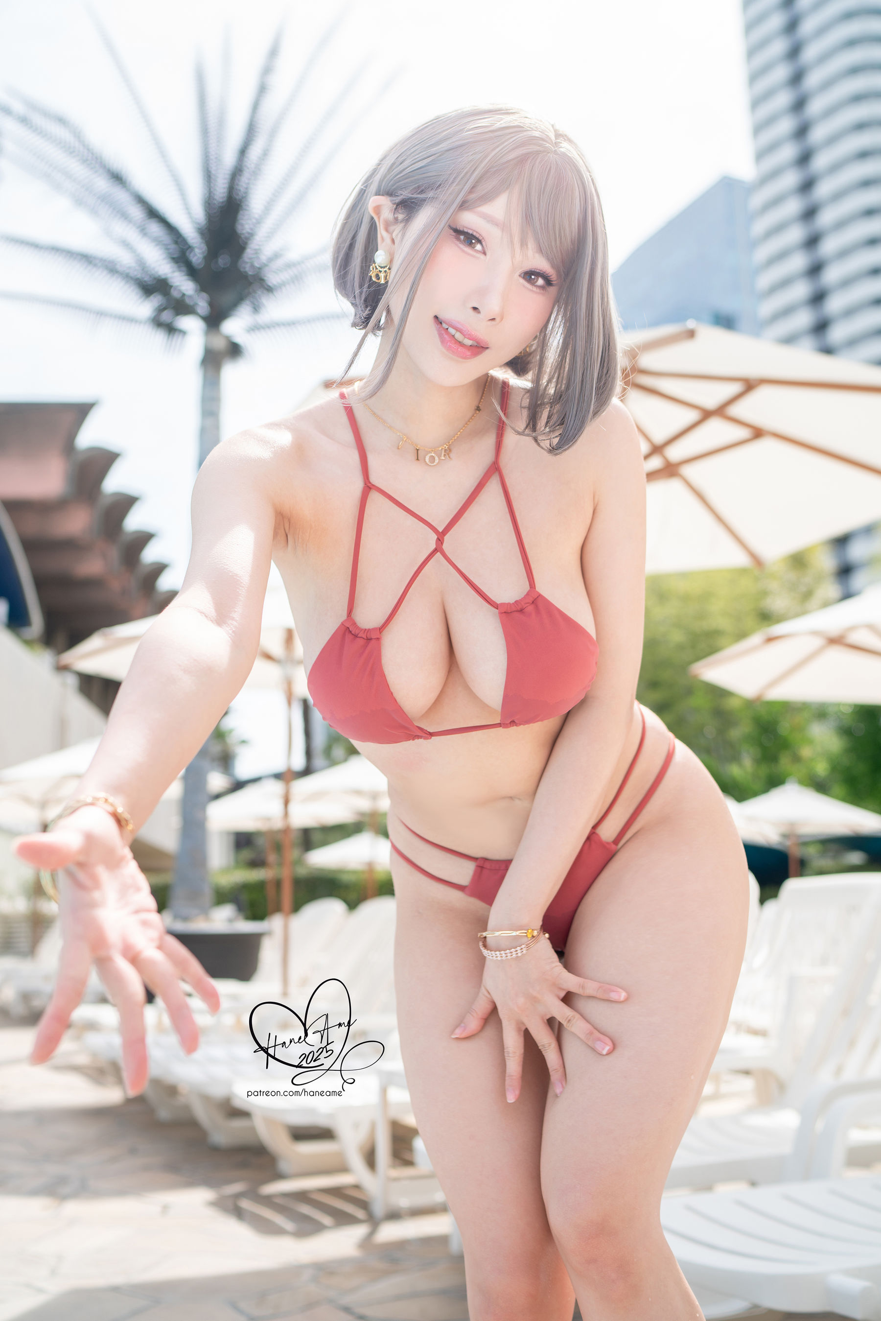 Hane Ame 雨波写真 - Original Tangerine Heat swimsuit 橘爆夏日 泳裝/(30P)