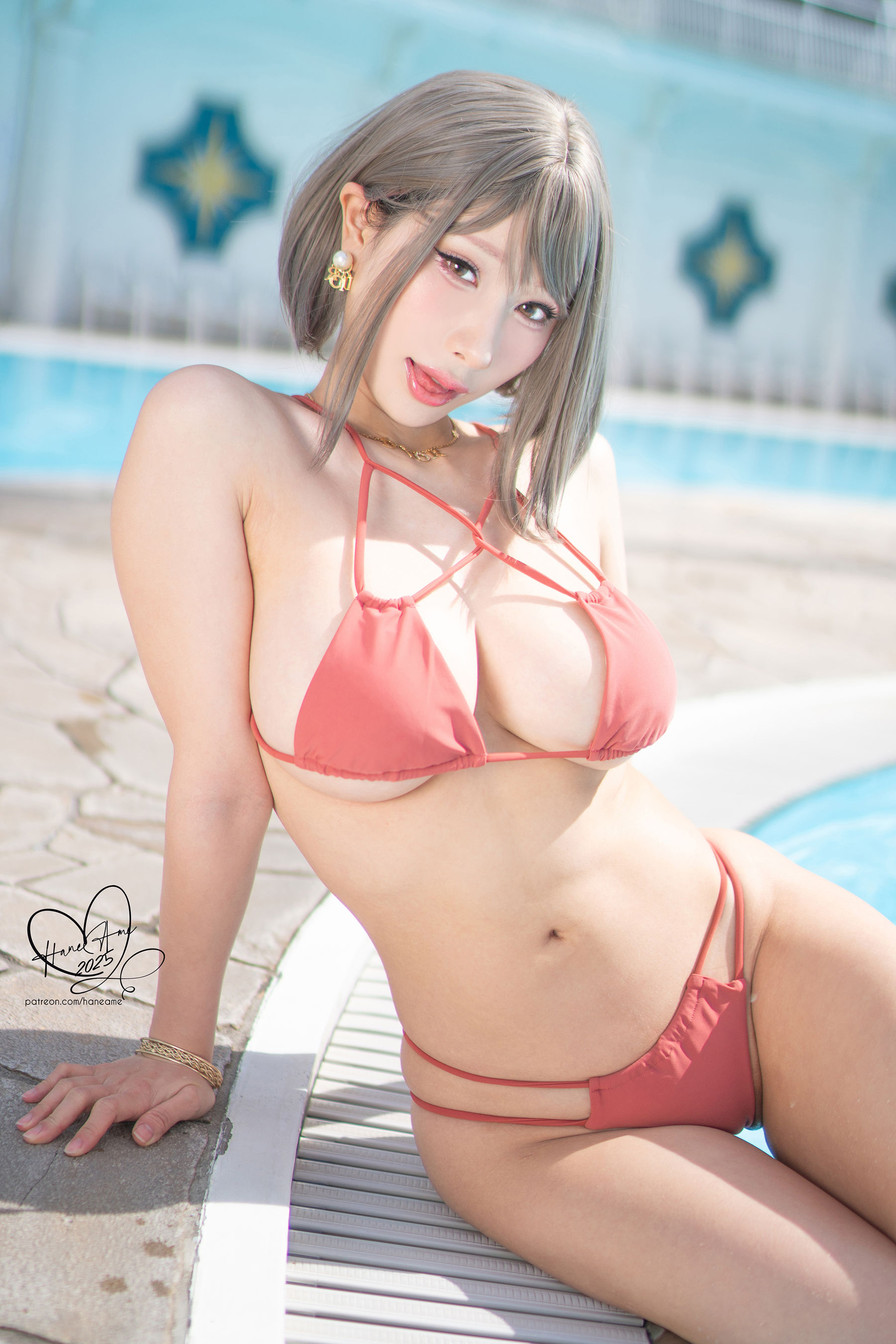 Hane Ame 雨波写真 - Original Tangerine Heat swimsuit 橘爆夏日 泳裝/(30P)