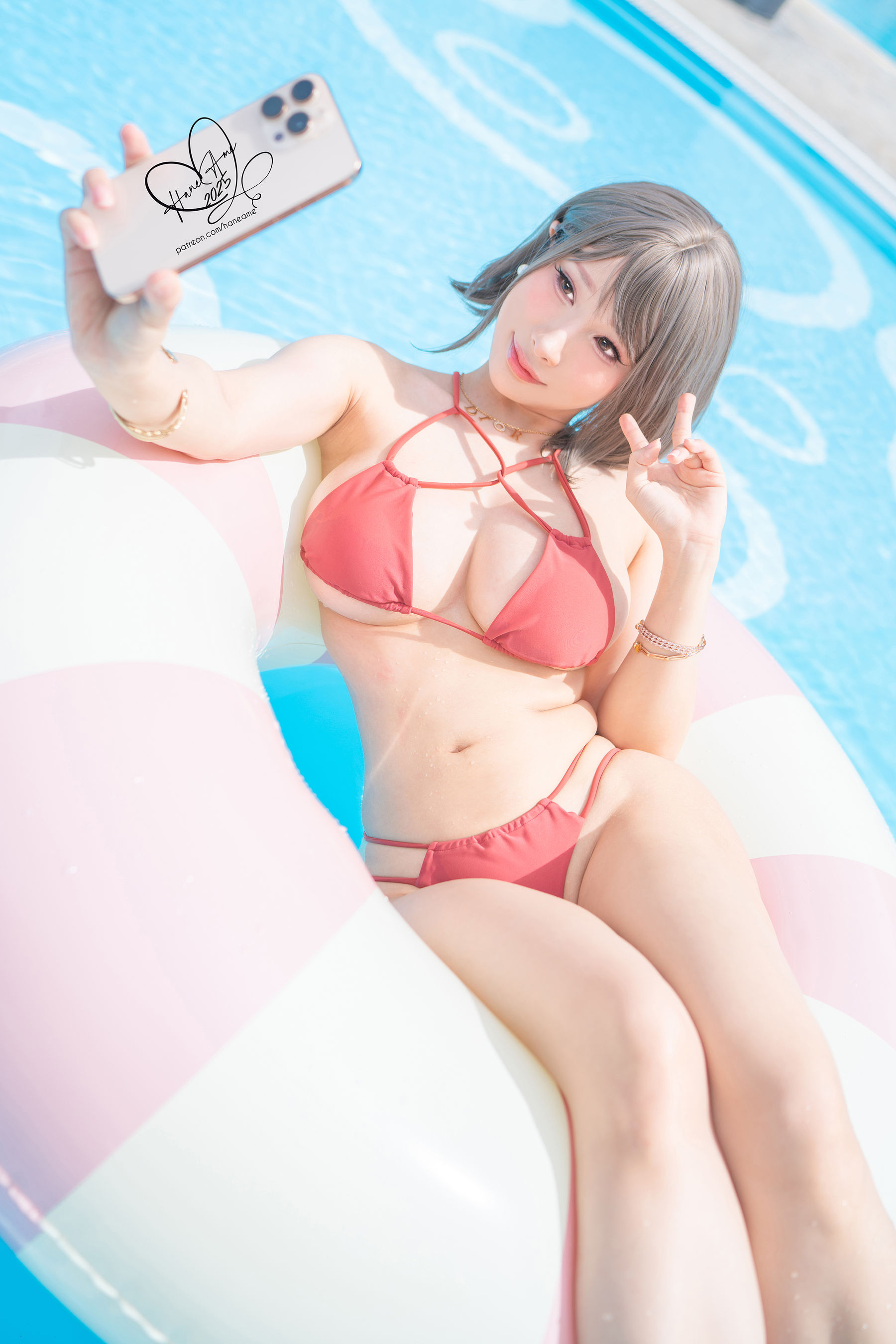 Hane Ame 雨波写真 - Original Tangerine Heat swimsuit 橘爆夏日 泳裝/(30P)