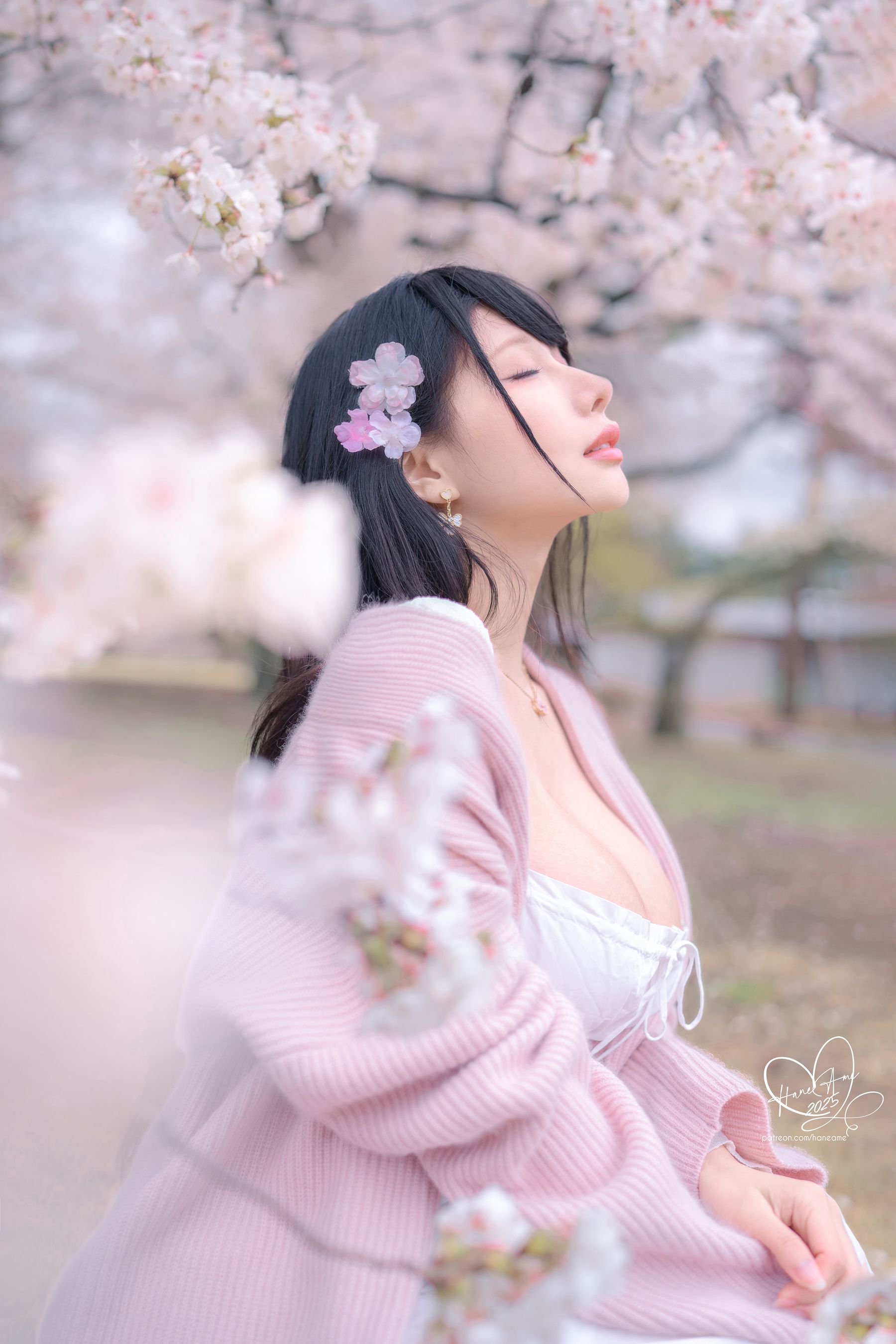 Hane Ame 雨波写真 - 雨樱下的约定/(33P)