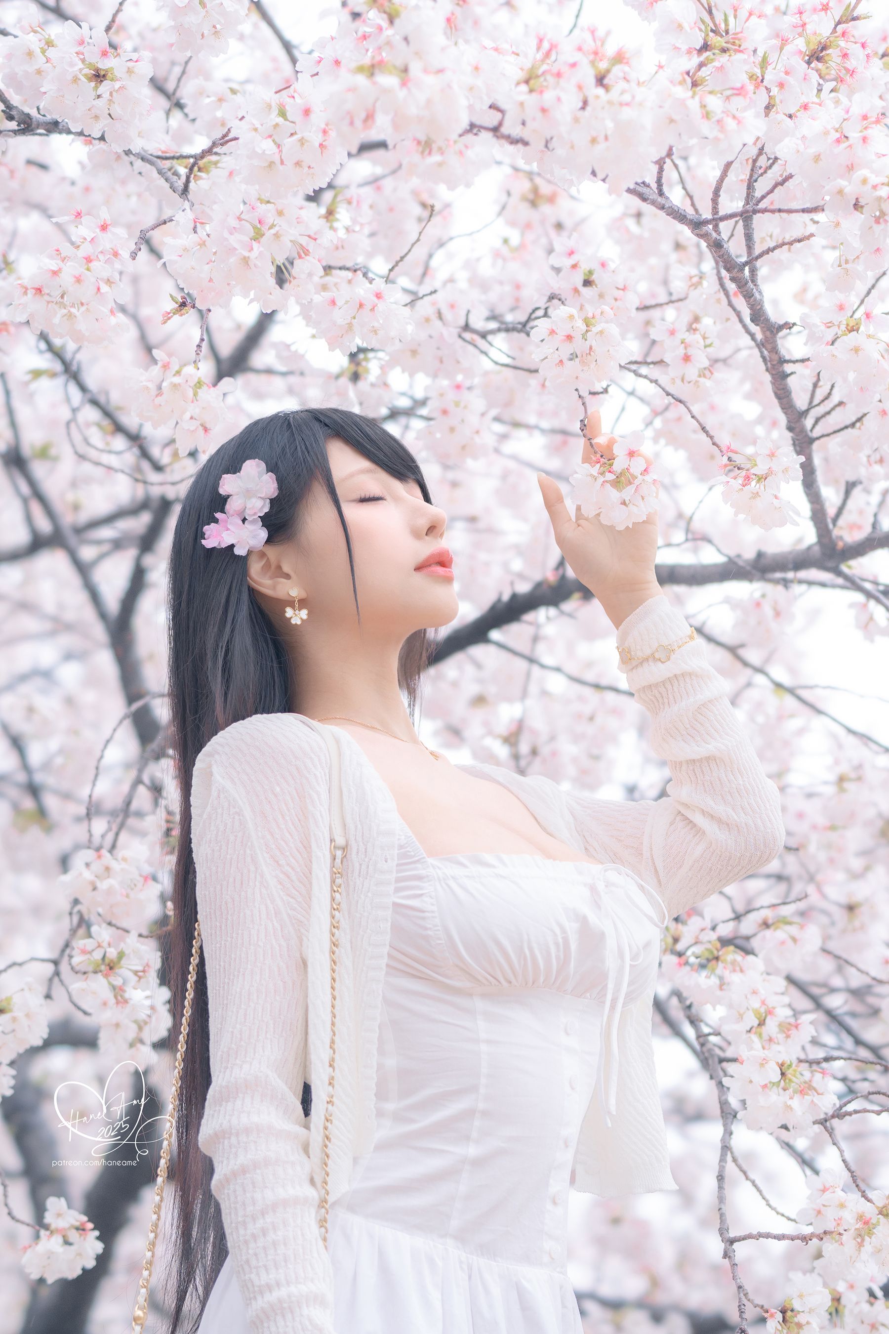 Hane Ame 雨波写真 - 雨樱下的约定/(33P)