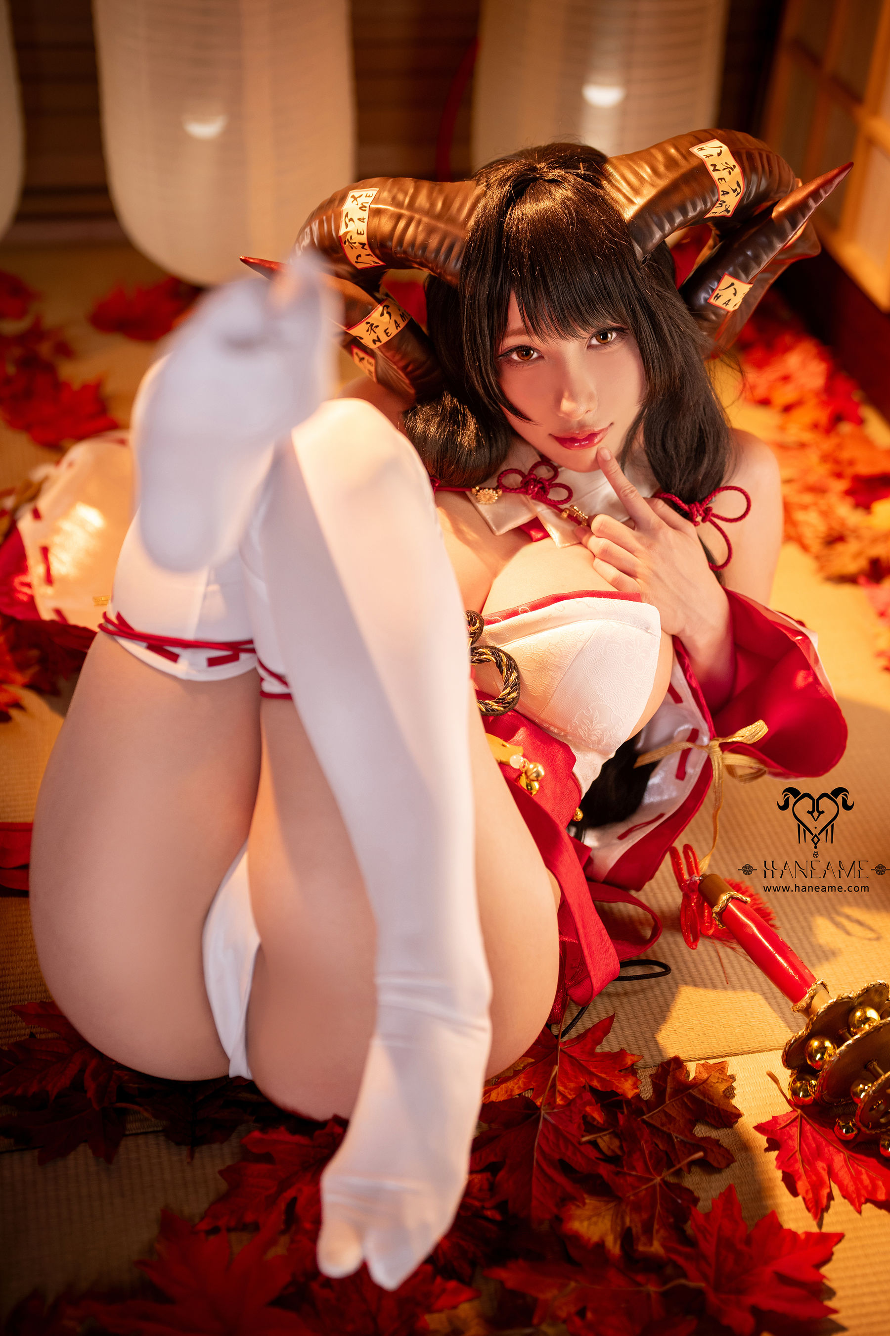 Hane Ame 雨波写真 - Lustful Goat Miko 邪羊巫女/(88P)