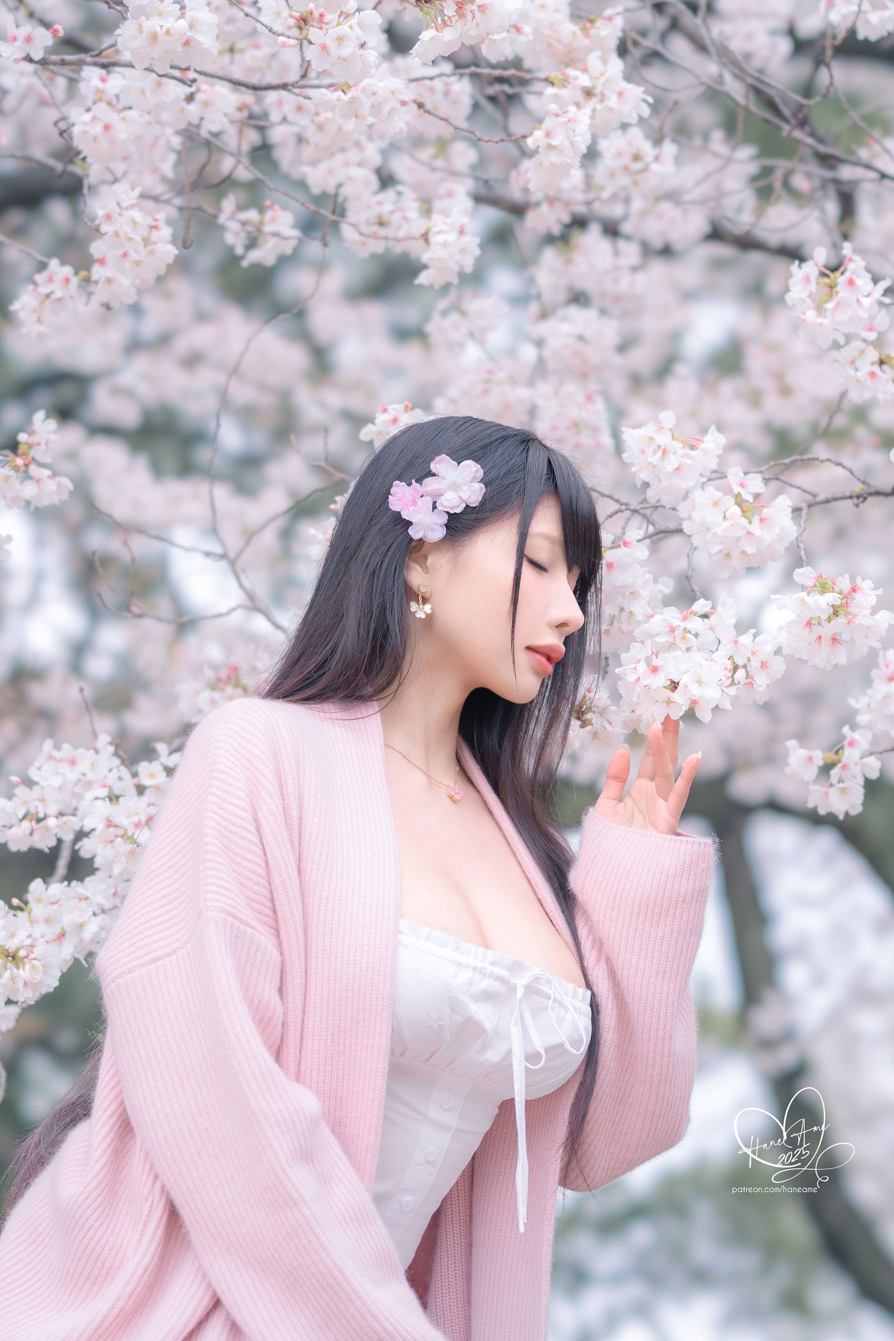 Hane Ame 雨波写真 - 雨樱下的约定/(33P)