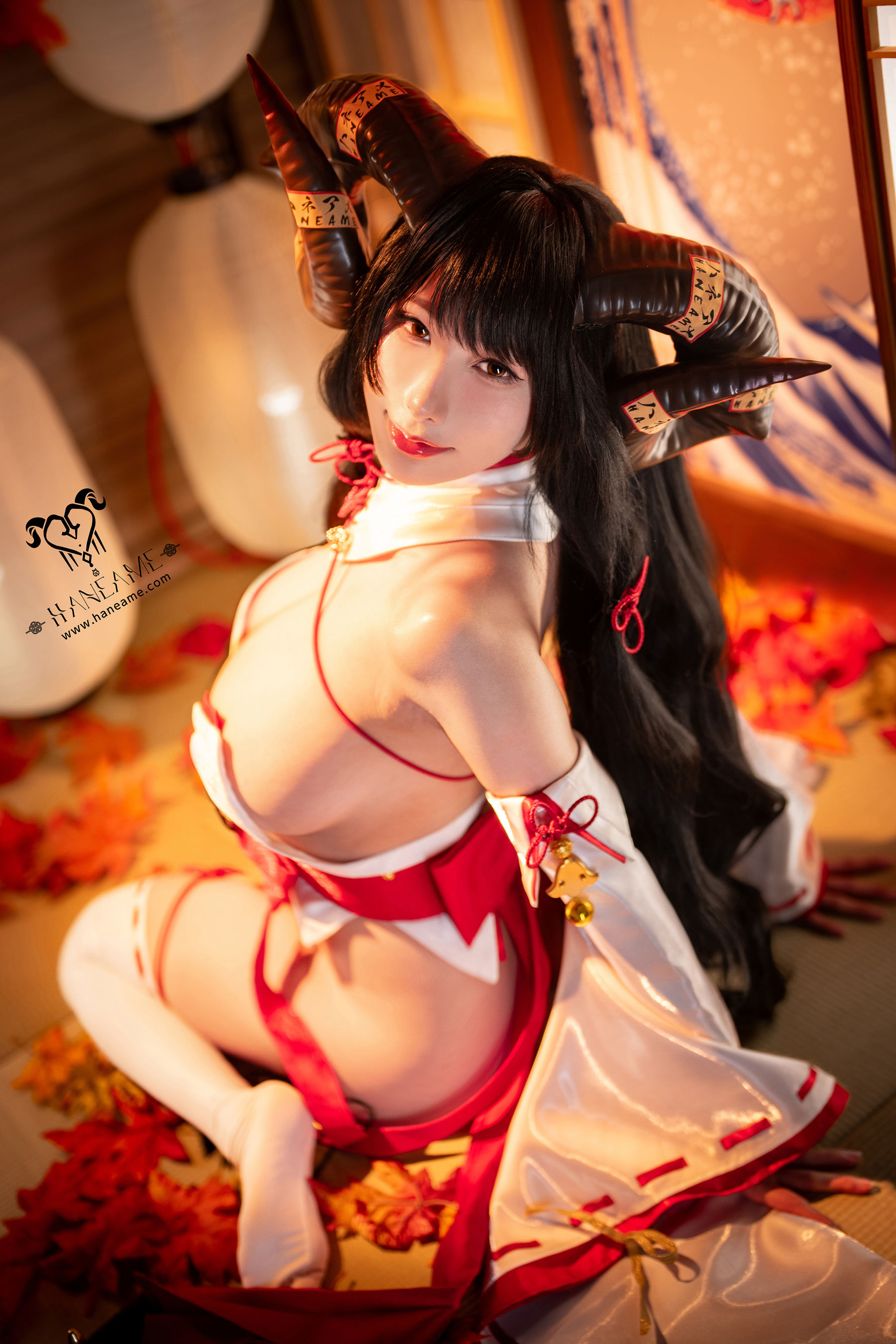 Hane Ame 雨波写真 - Lustful Goat Miko 邪羊巫女/(88P)