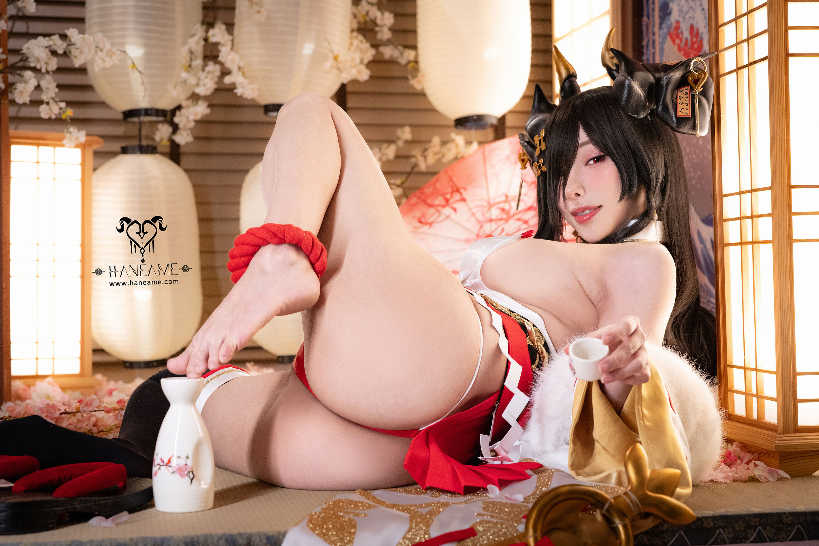 Hane Ame 雨波写真 - Lustful Goat Miko 邪羊巫女/(88P)