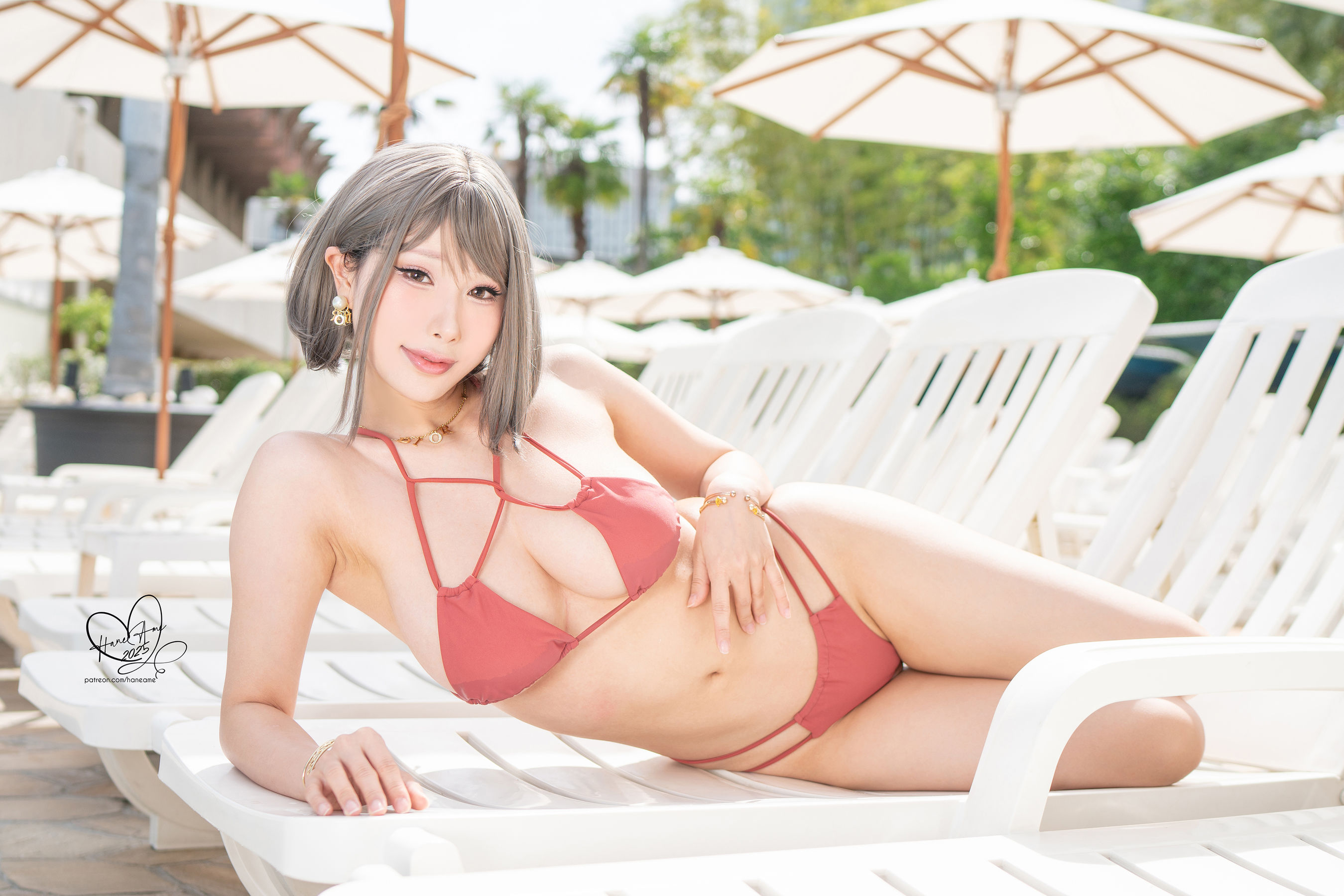 Hane Ame 雨波写真 - Original Tangerine Heat swimsuit 橘爆夏日 泳裝/(30P)