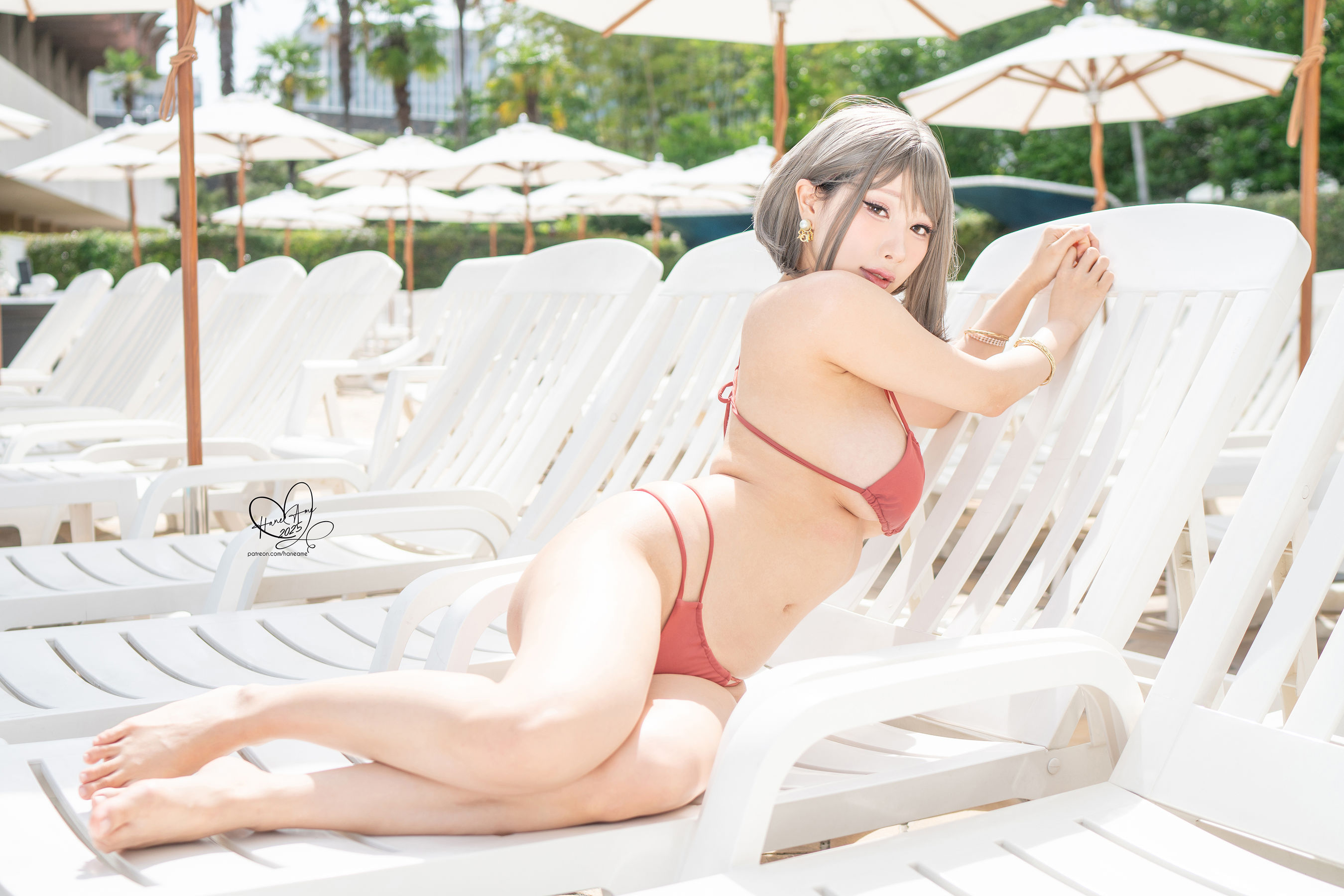 Hane Ame 雨波写真 - Original Tangerine Heat swimsuit 橘爆夏日 泳裝/(30P)