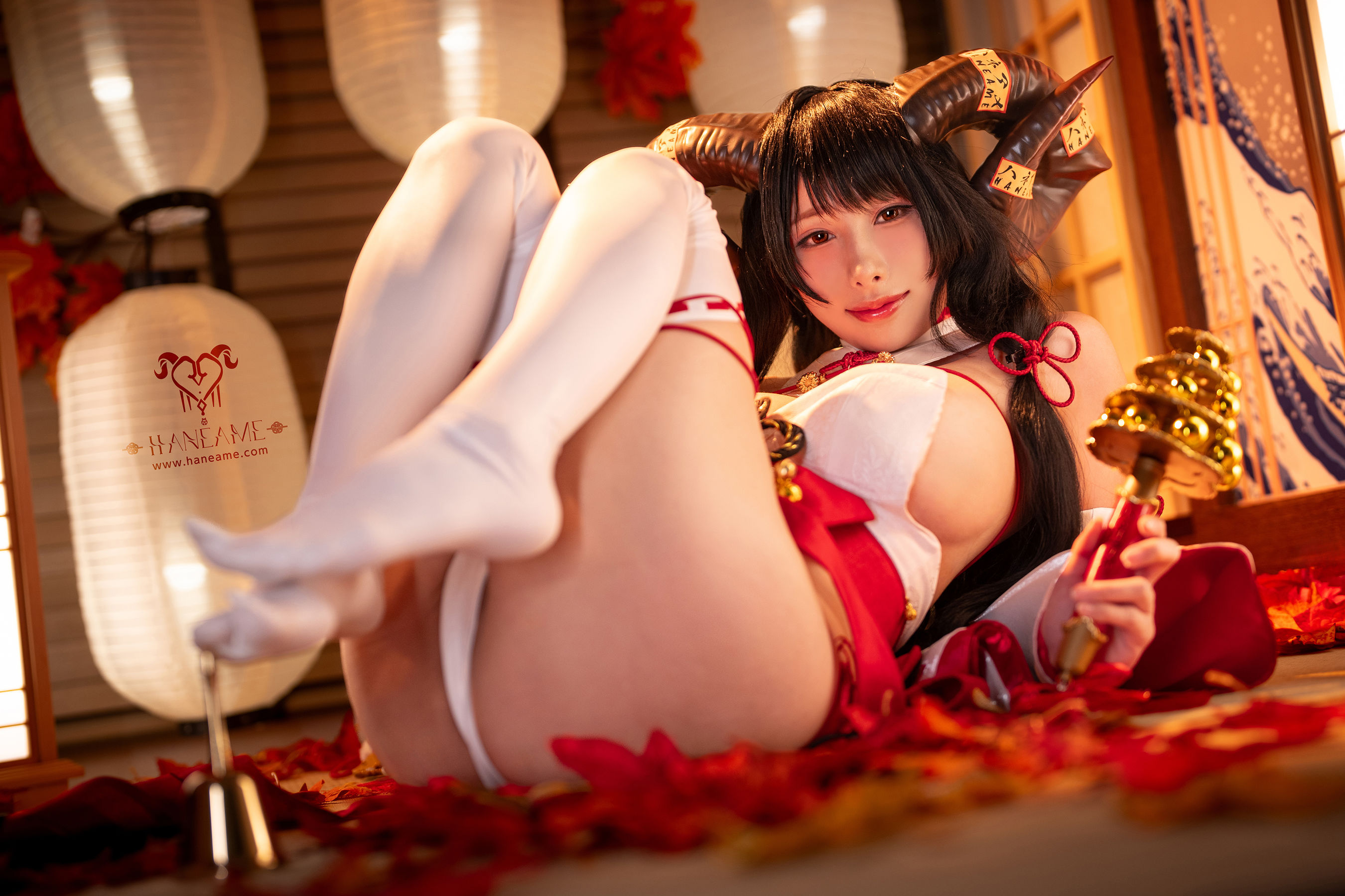 Hane Ame 雨波写真 - Lustful Goat Miko 邪羊巫女/(88P)