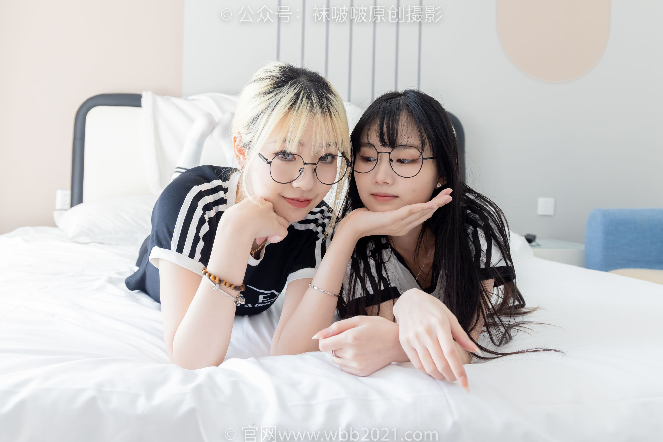 BoBoSocks袜啵啵 No.555 小甜豆&甜甜圈 - 板鞋、运动鞋、白棉袜、裸足/(154P)