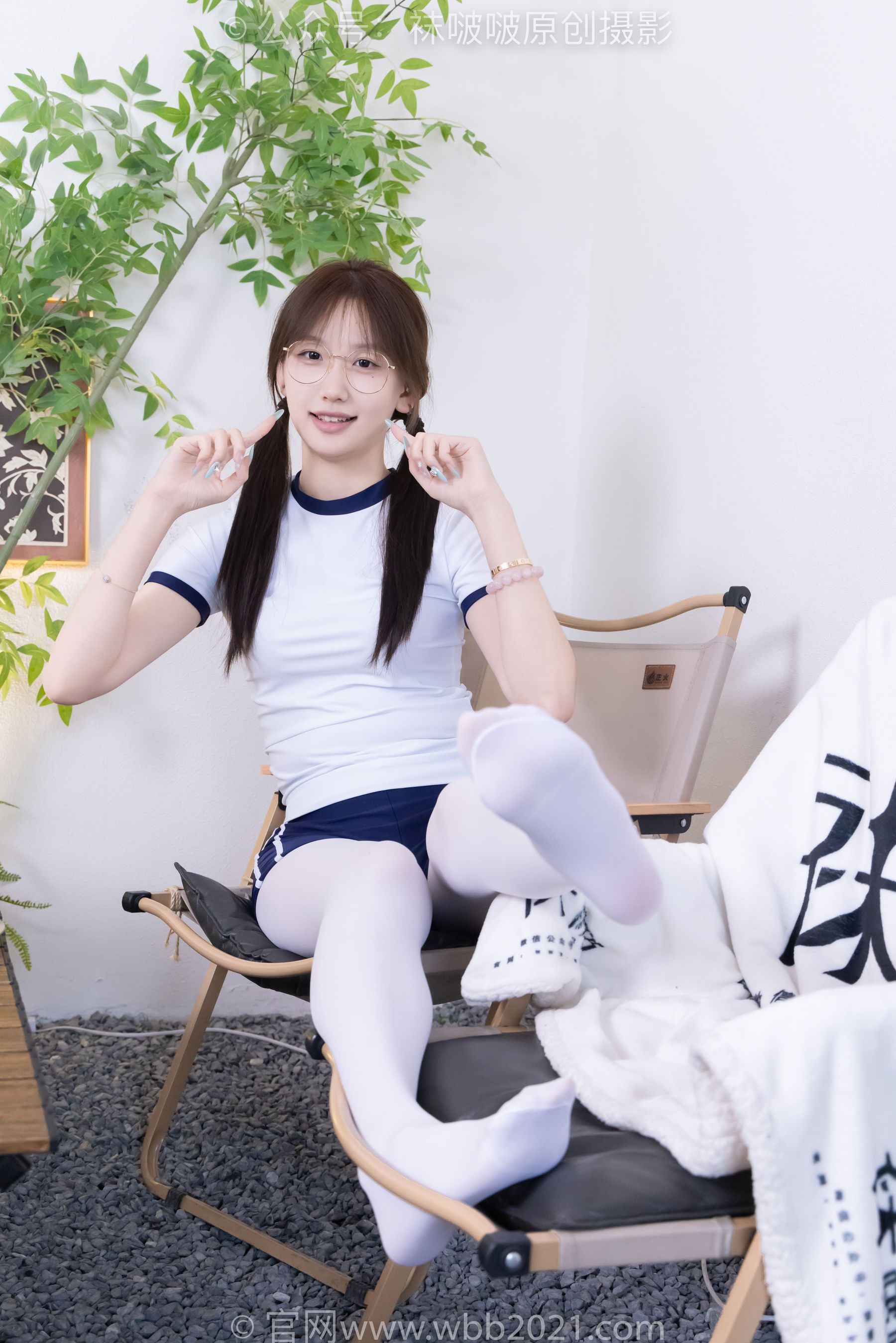 BoBoSocks袜啵啵 No.562 香菜 - 体操服、皮鞋、厚白丝/(145P)