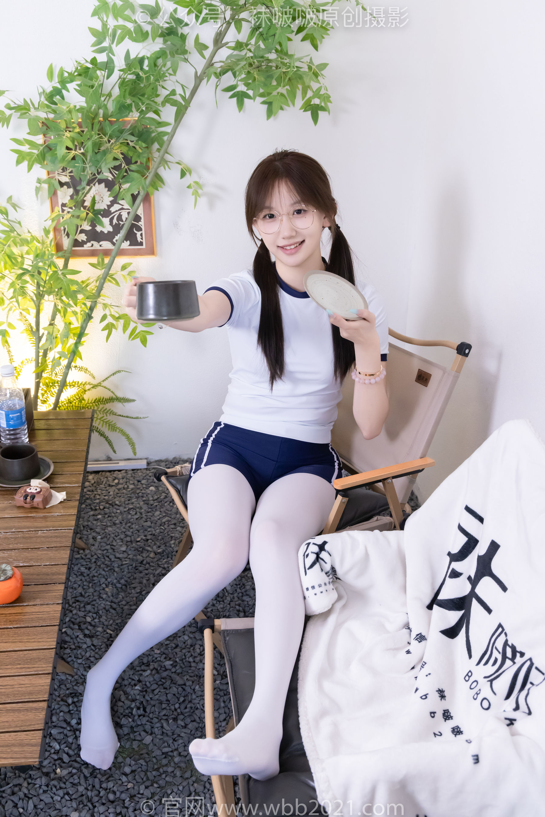 BoBoSocks袜啵啵 No.562 香菜 - 体操服、皮鞋、厚白丝/(145P)