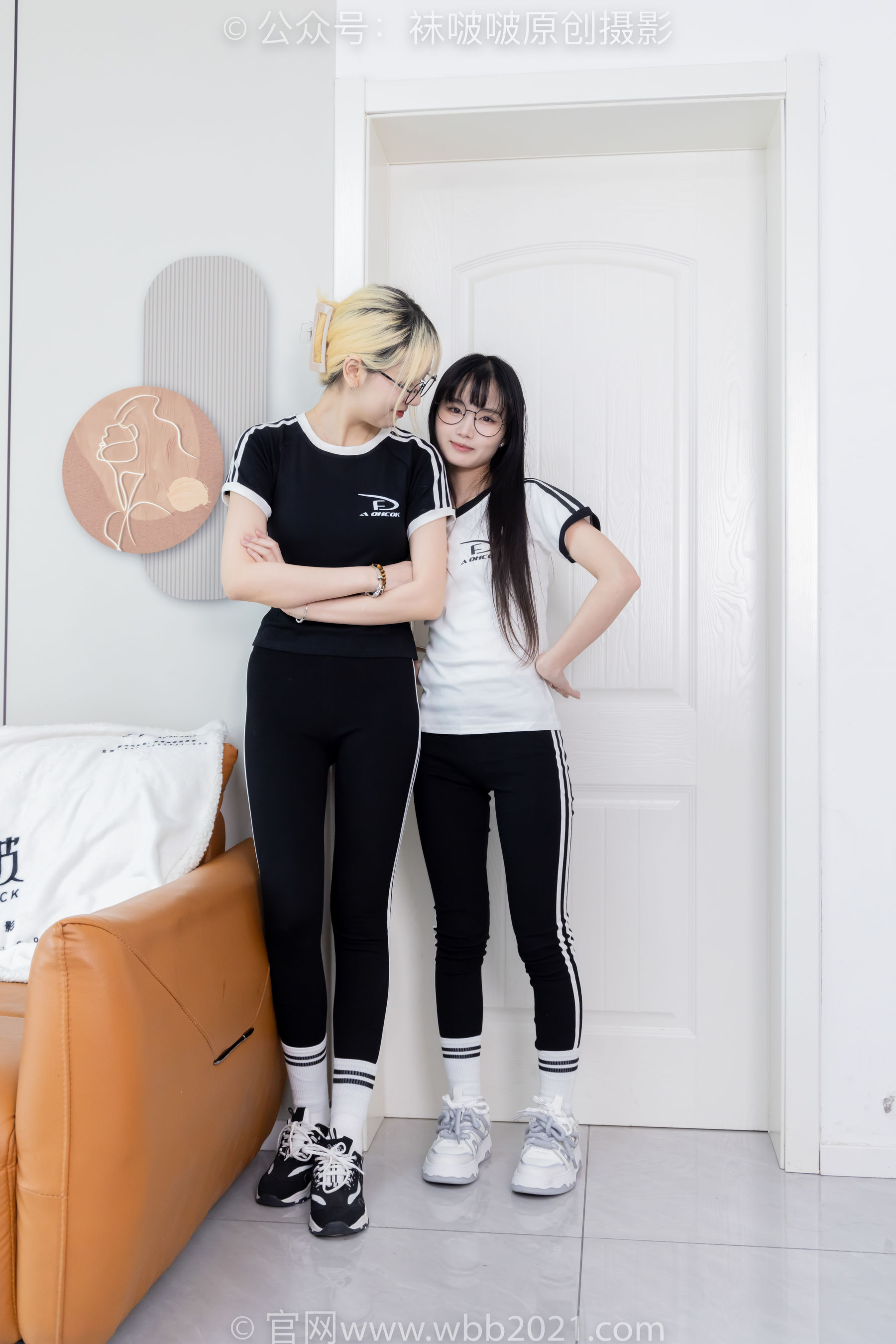 BoBoSocks袜啵啵 No.555 小甜豆&甜甜圈 - 板鞋、运动鞋、白棉袜、裸足/(154P)