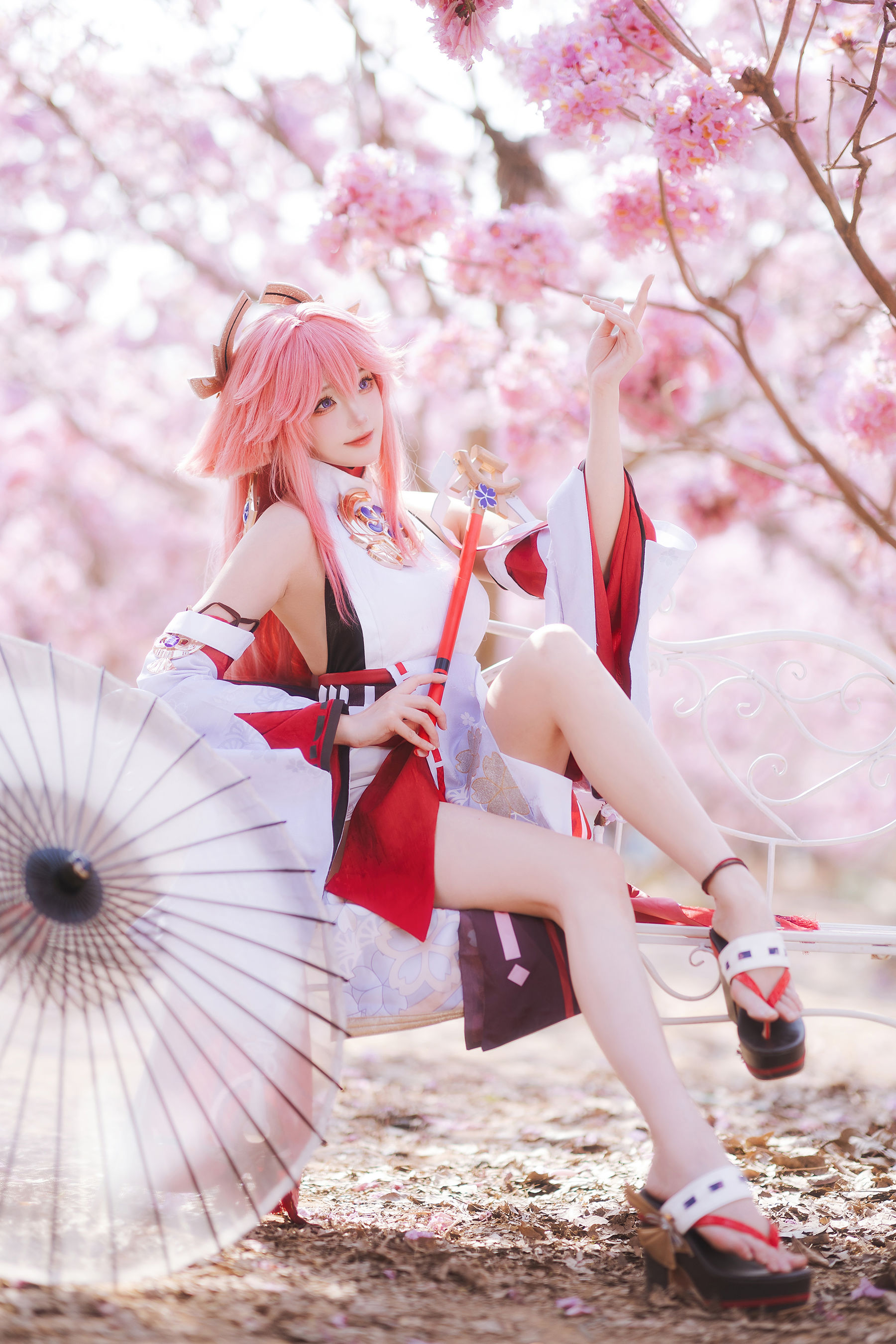 Coser瓜希酱福利 - 原神 八重神子/(20P)