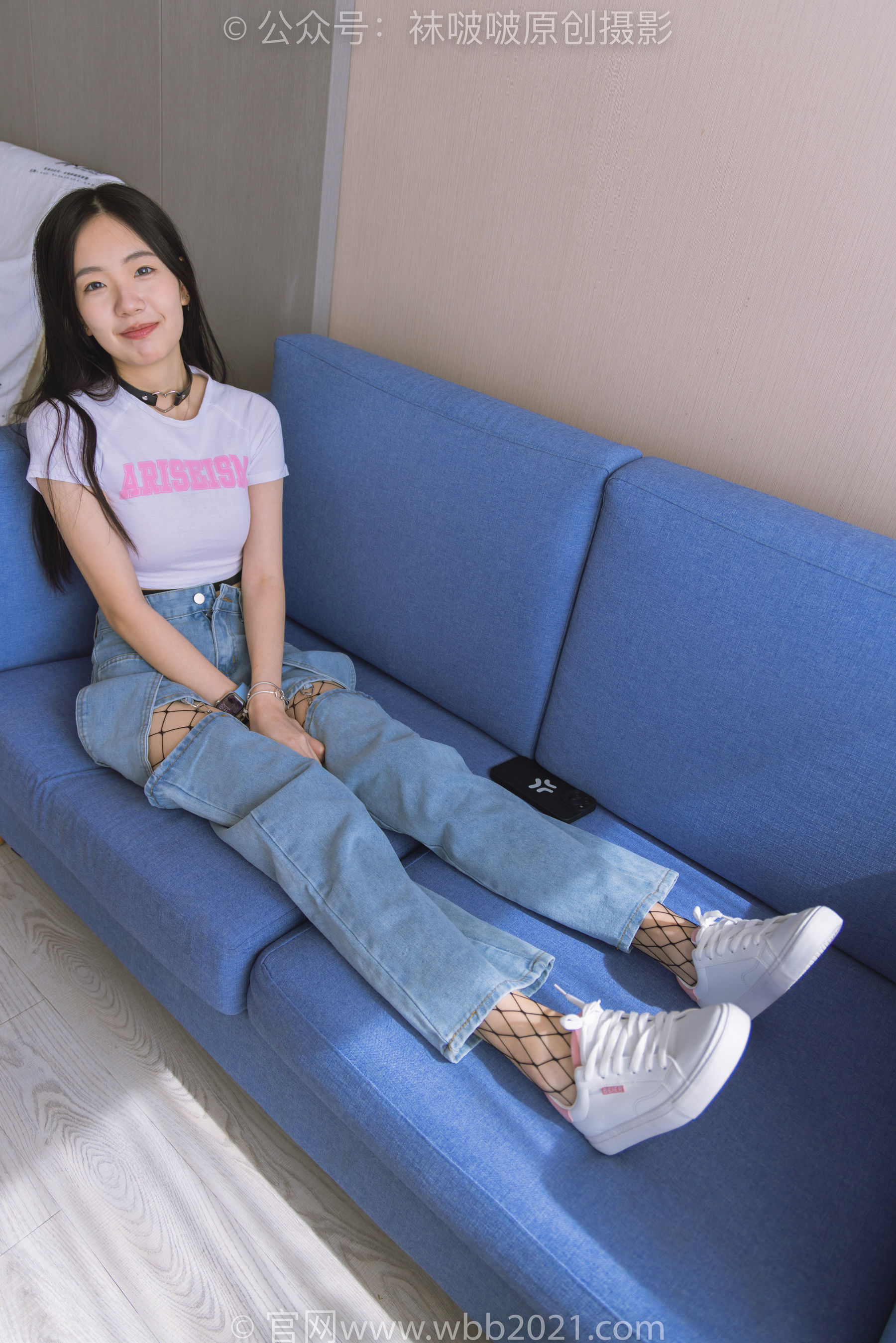 BoBoSocks袜啵啵 No.552 小甜豆 - 板鞋、黑色网袜、白色网袜、裤里丝/(143P)