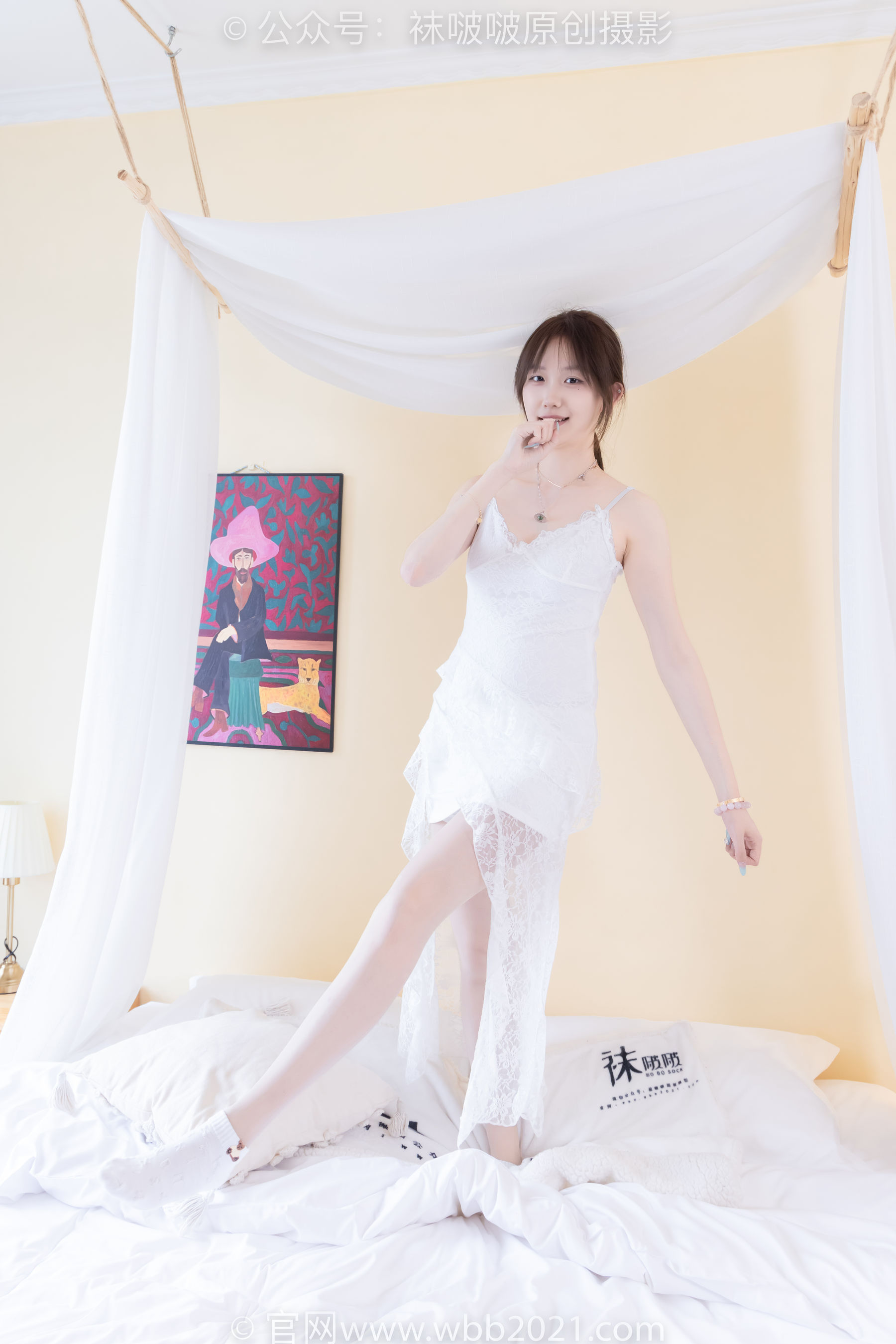 BoBoSocks袜啵啵 No.560 香菜 - 帆布鞋、短白棉袜、薄肉丝/(143P)