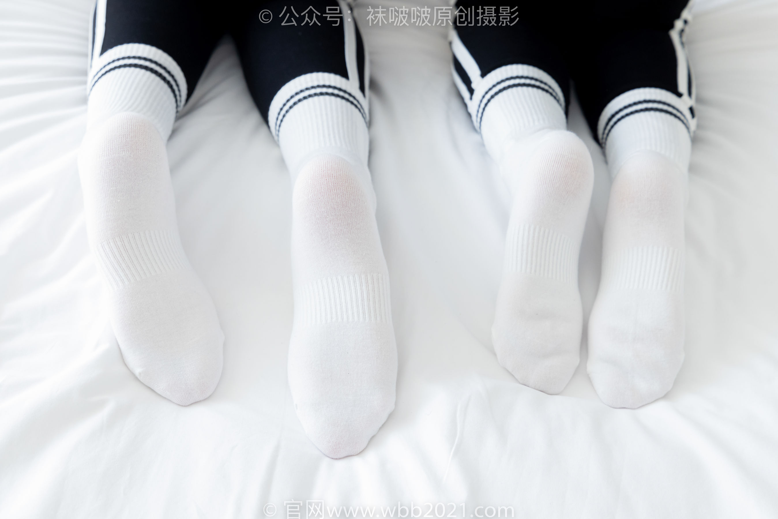 BoBoSocks袜啵啵 No.555 小甜豆&甜甜圈 - 板鞋、运动鞋、白棉袜、裸足/(154P)