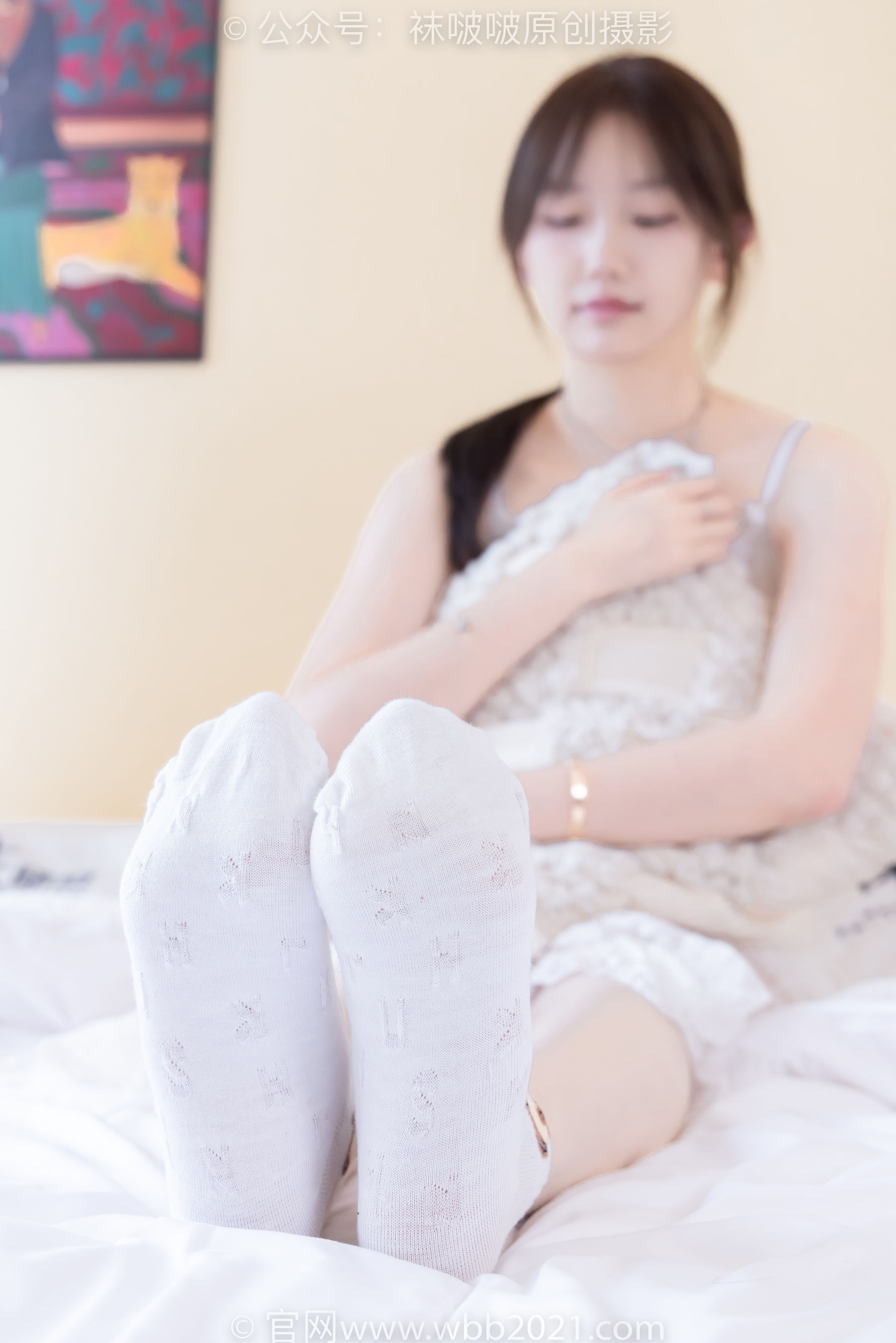 BoBoSocks袜啵啵 No.560 香菜 - 帆布鞋、短白棉袜、薄肉丝/(143P)