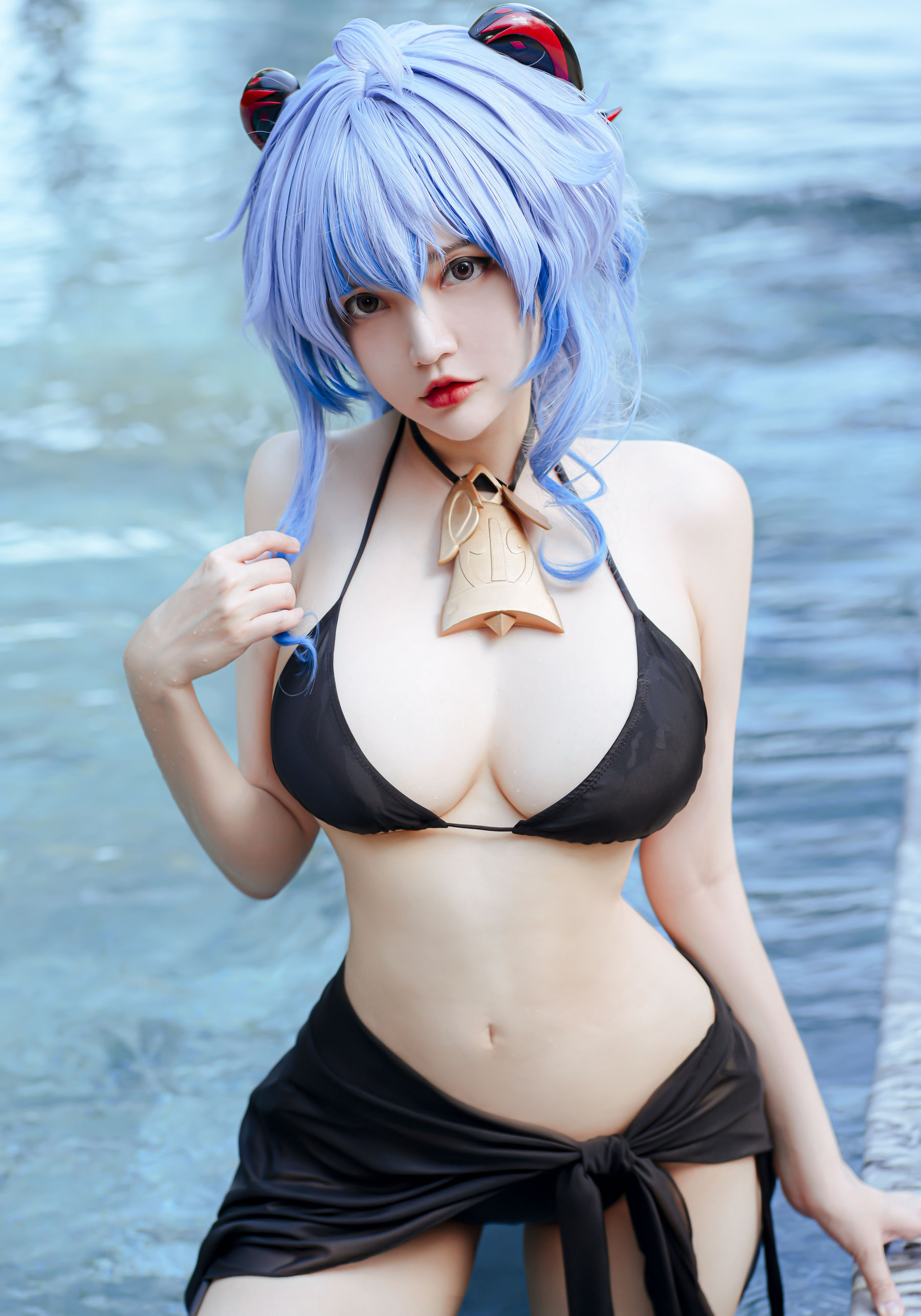 Coser小姐姐Potato Godzilla - Ganyu Bikini/(11P)