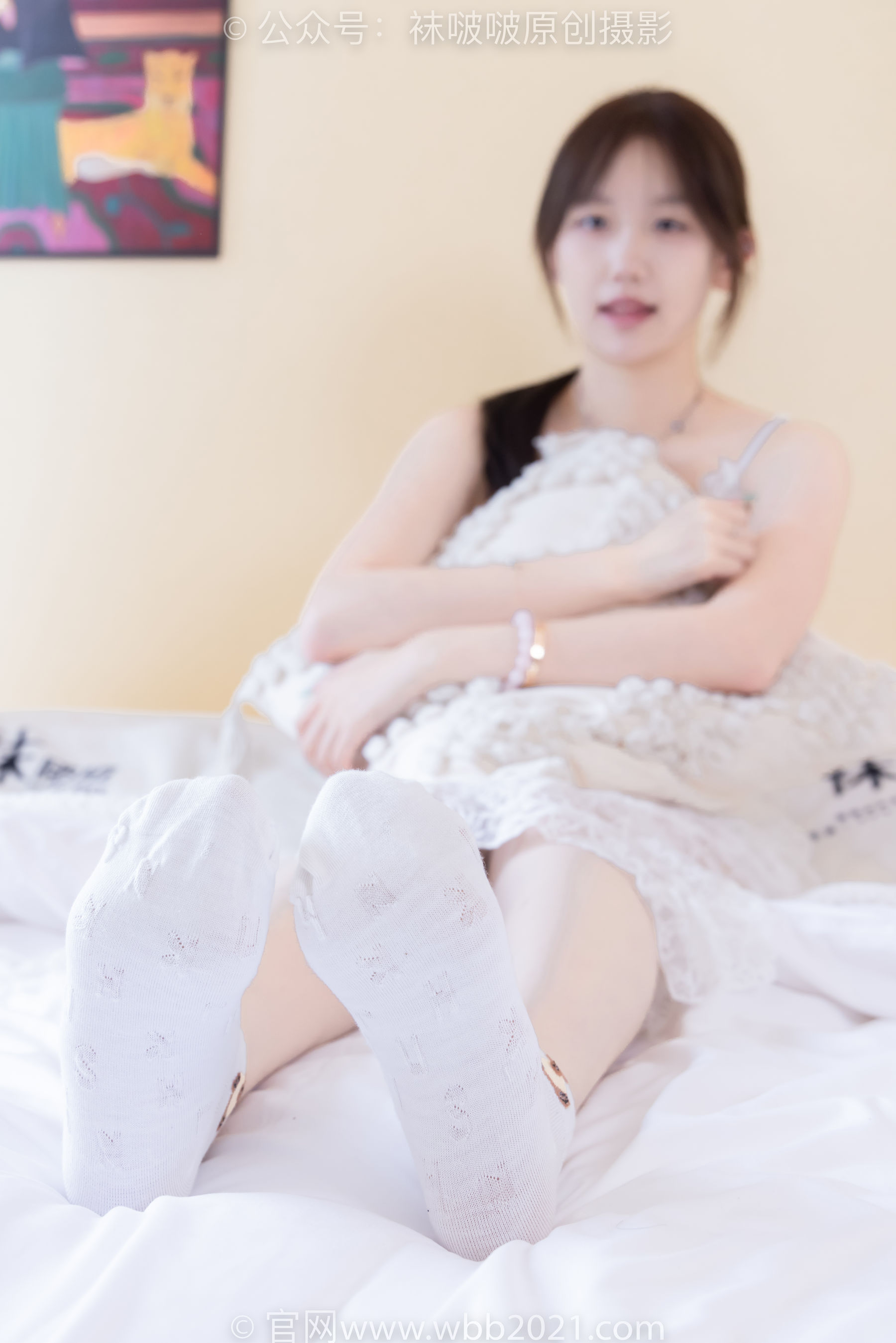 BoBoSocks袜啵啵 No.560 香菜 - 帆布鞋、短白棉袜、薄肉丝/(143P)