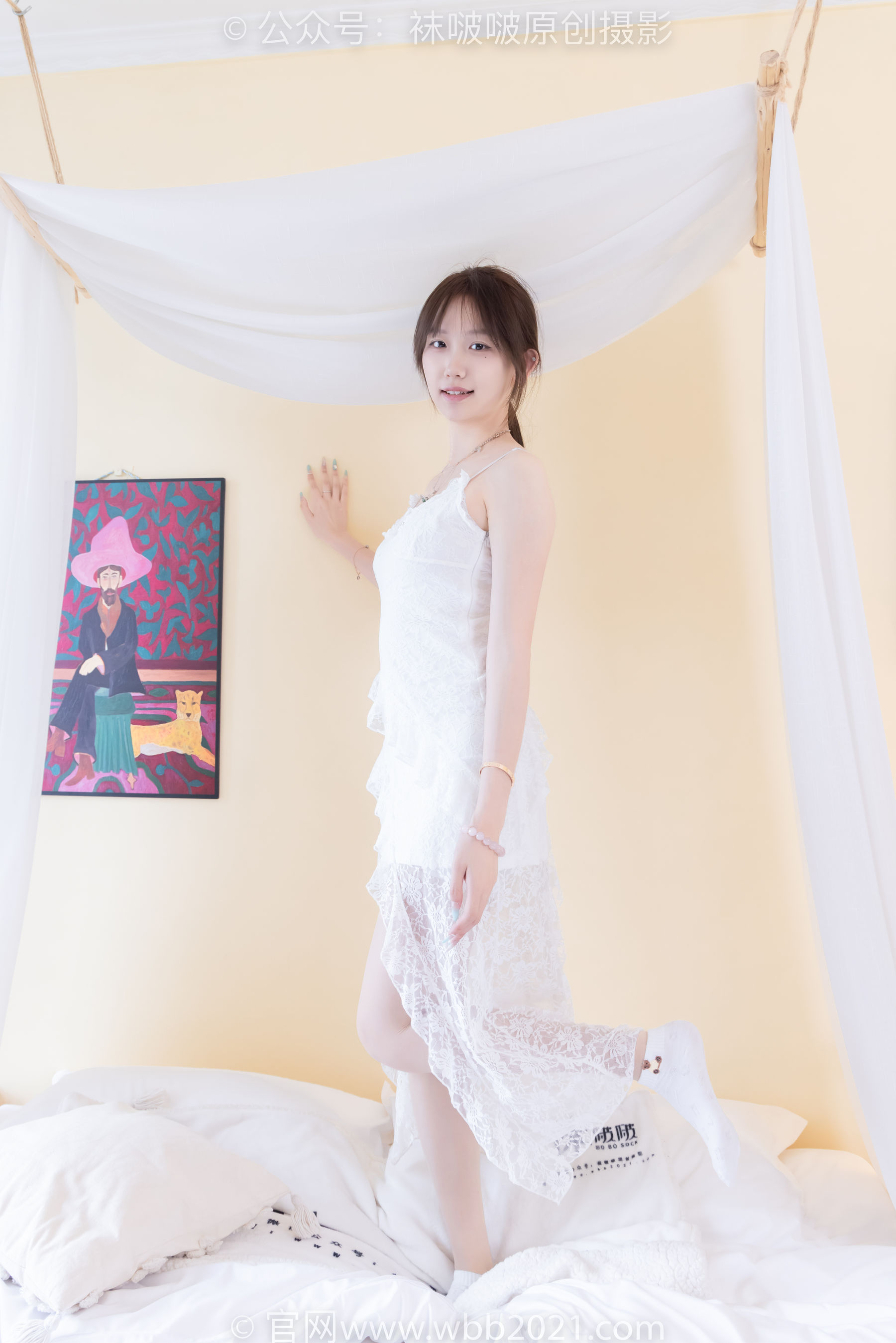 BoBoSocks袜啵啵 No.560 香菜 - 帆布鞋、短白棉袜、薄肉丝/(143P)