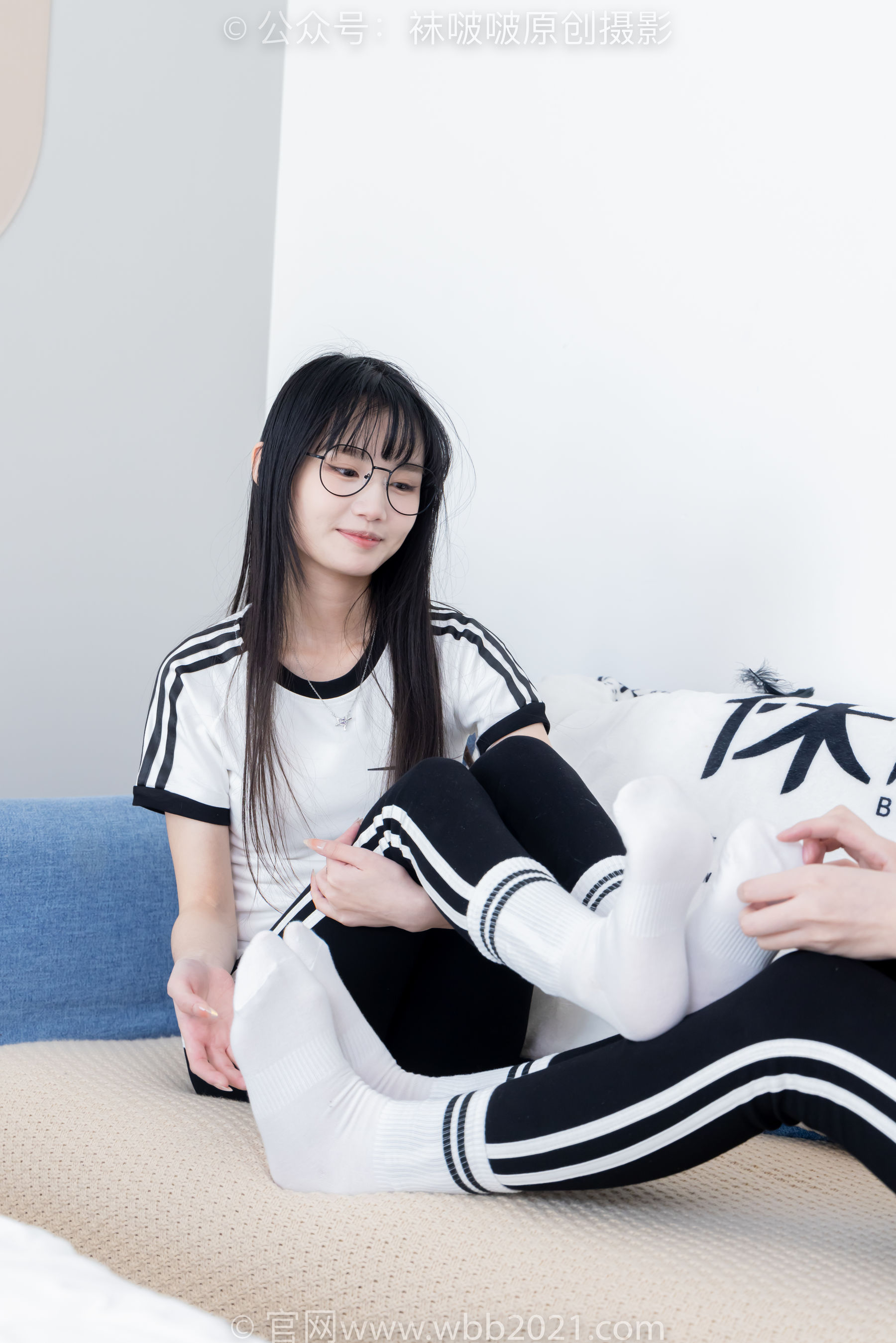 BoBoSocks袜啵啵 No.555 小甜豆&甜甜圈 - 板鞋、运动鞋、白棉袜、裸足/(154P)