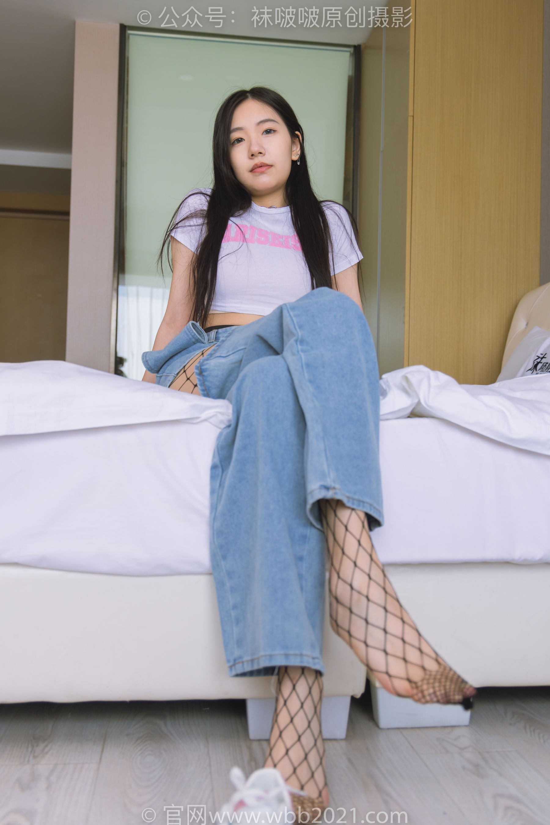 BoBoSocks袜啵啵 No.552 小甜豆 - 板鞋、黑色网袜、白色网袜、裤里丝/(143P)