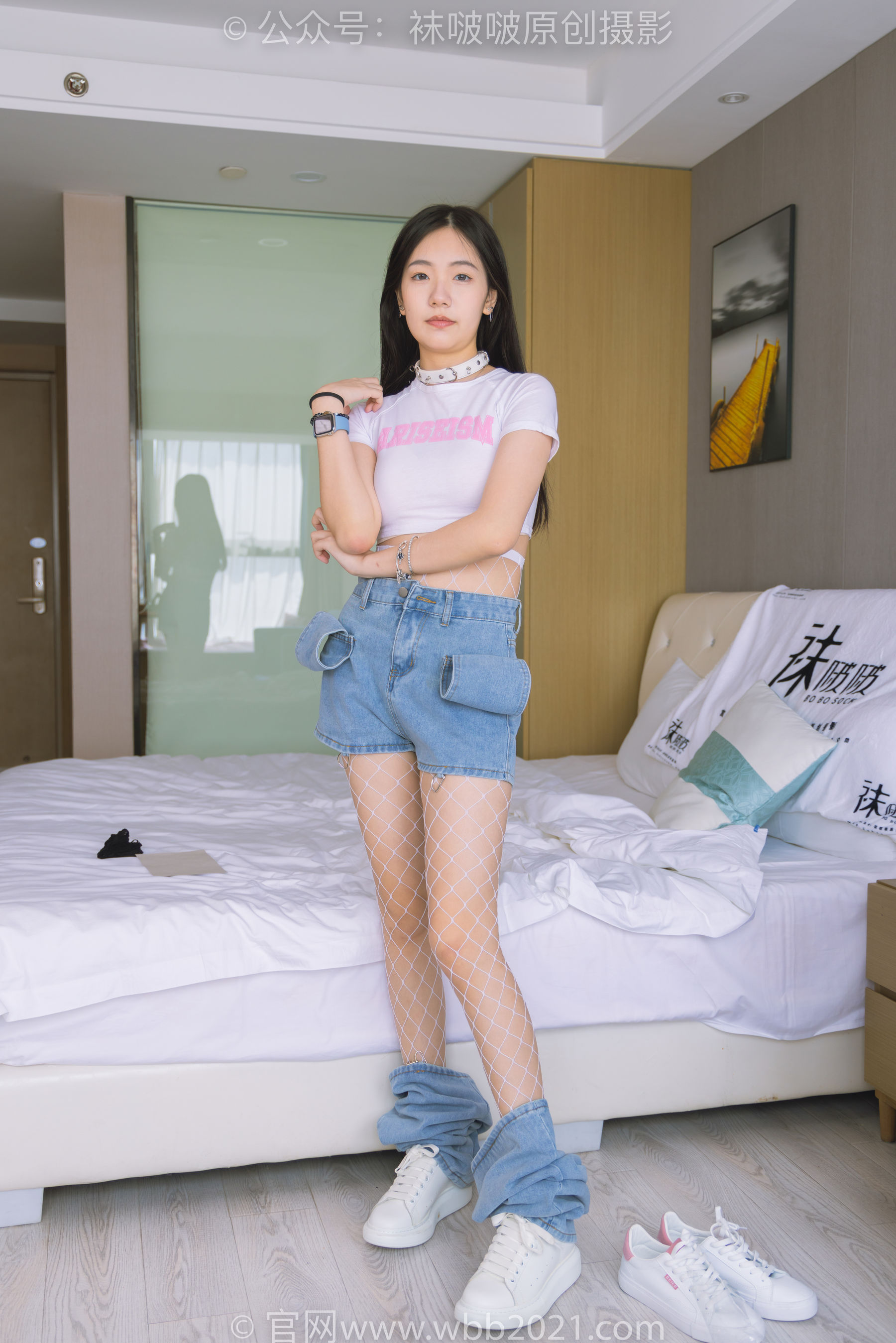 BoBoSocks袜啵啵 No.552 小甜豆 - 板鞋、黑色网袜、白色网袜、裤里丝/(143P)