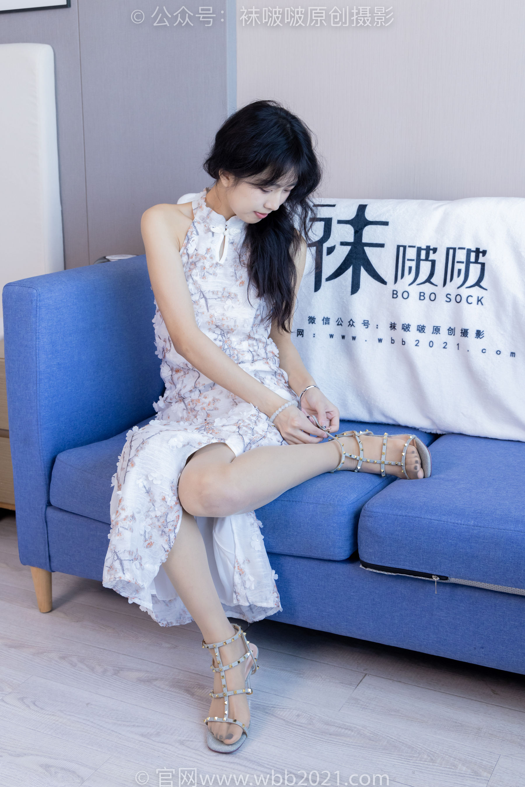 BoBoSocks袜啵啵 No.536 奶油 - 高跟鞋、薄肉丝、裸足淋酸奶剧情/(157P)