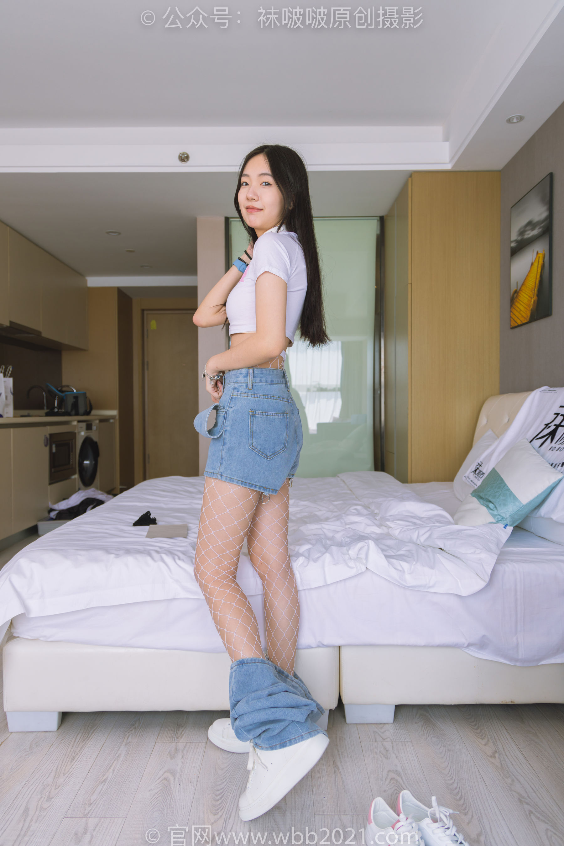 BoBoSocks袜啵啵 No.552 小甜豆 - 板鞋、黑色网袜、白色网袜、裤里丝/(143P)