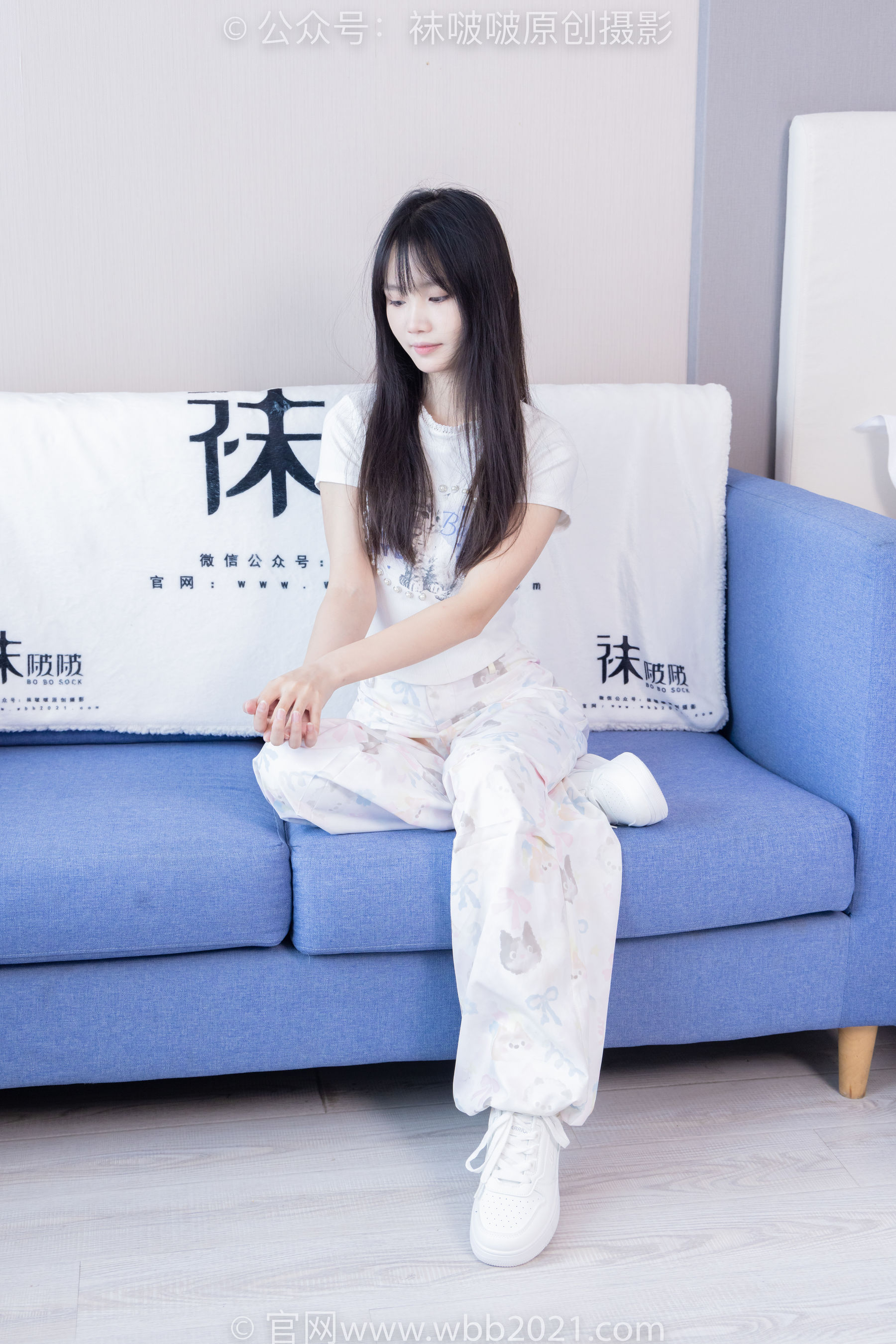 BoBoSocks袜啵啵 No.550 甜甜圈 - 板鞋自然穿脏白棉袜/(148P)