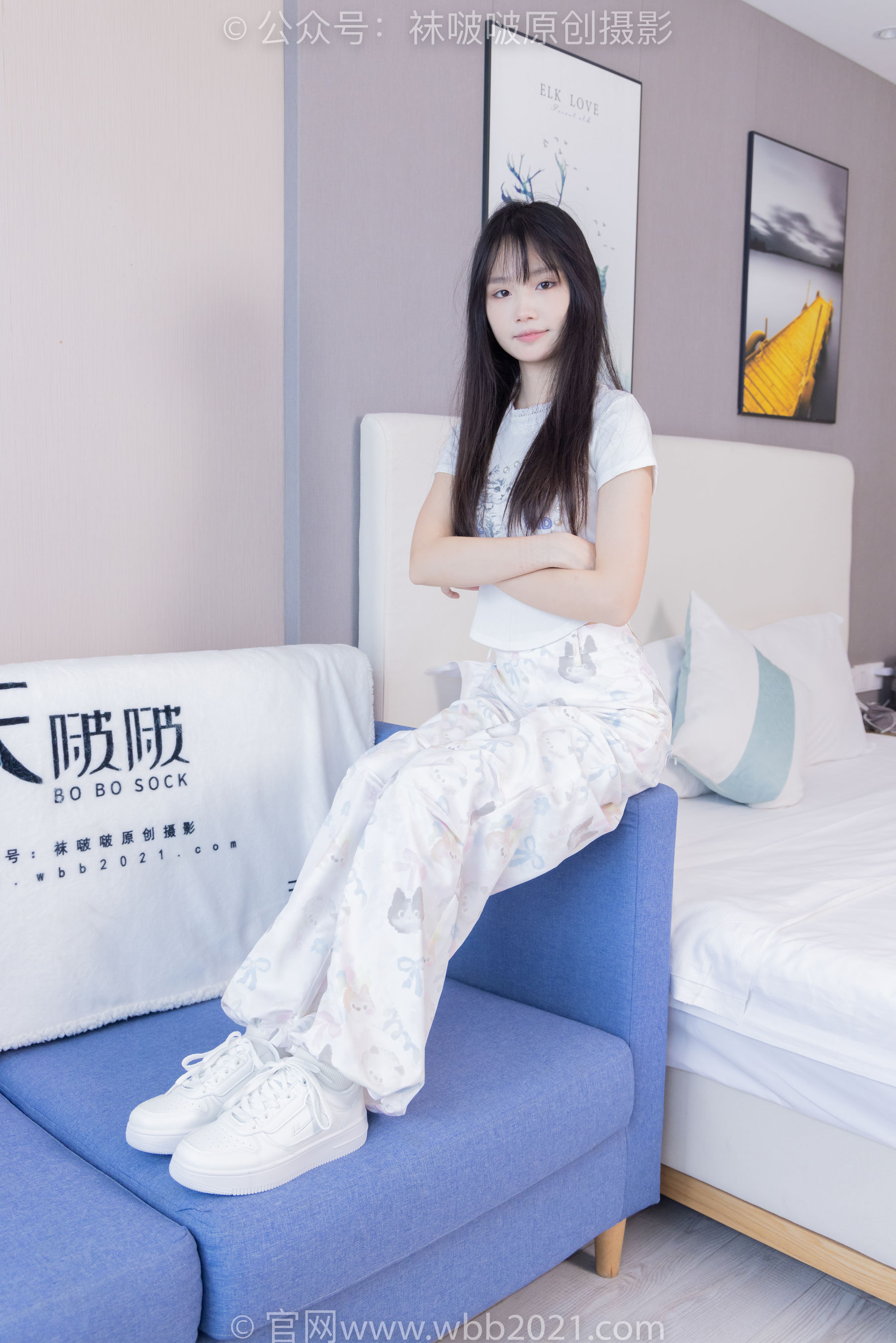 BoBoSocks袜啵啵 No.550 甜甜圈 - 板鞋自然穿脏白棉袜/(148P)