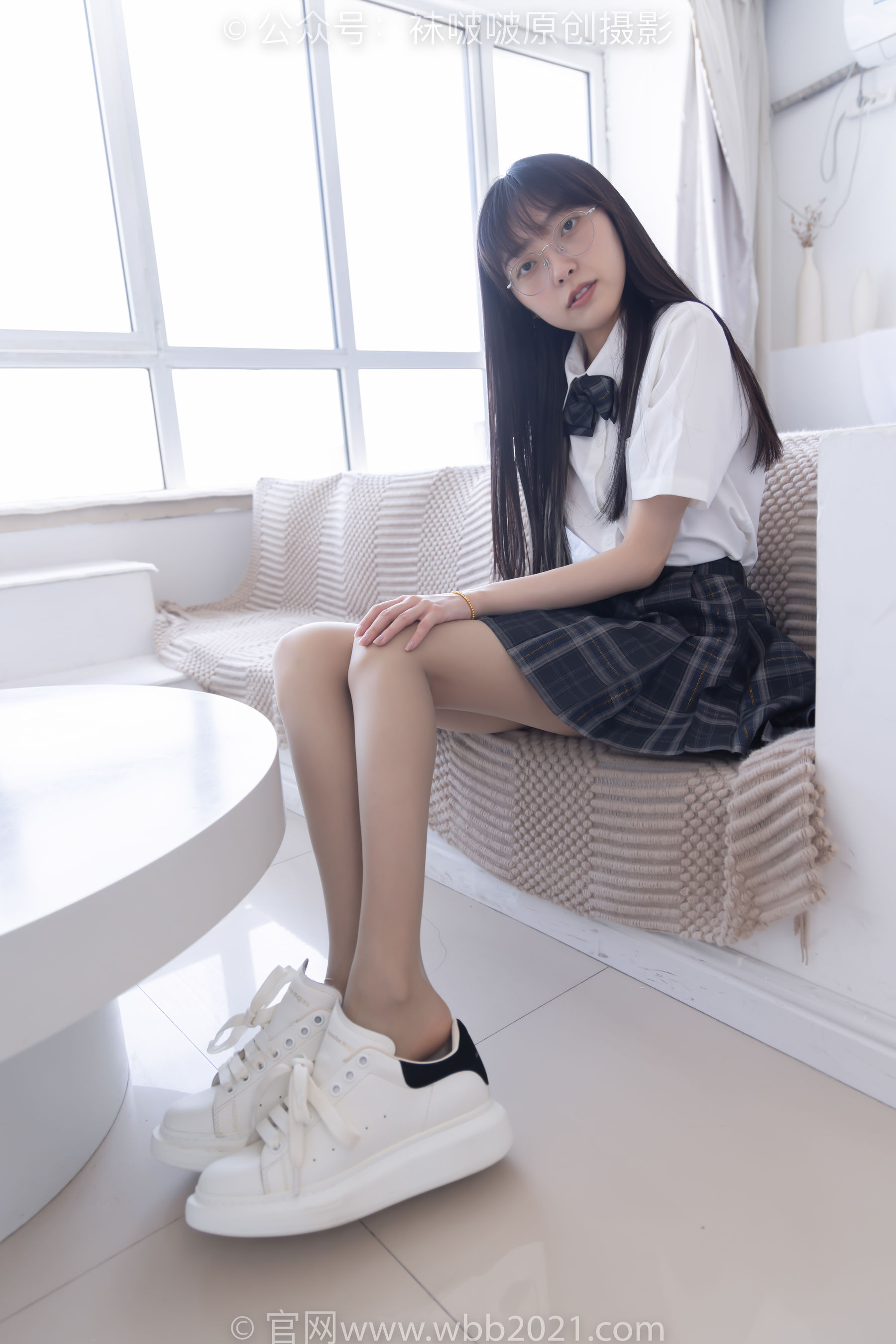 BoBoSocks袜啵啵 No.541 稚予 - 两双板鞋、薄灰丝、薄肉丝、jk制服/(140P)