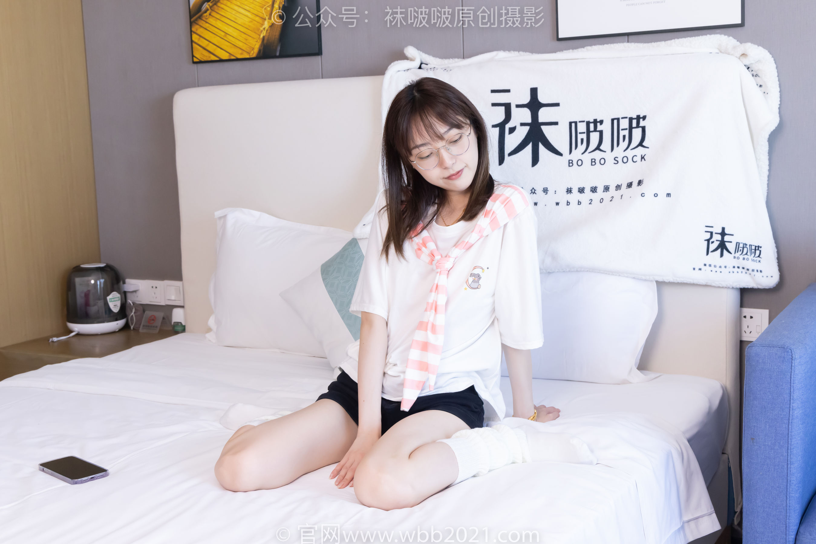 BoBoSocks袜啵啵 No.527 稚予 - 帆布鞋、堆堆袜套、白棉袜/(140P)