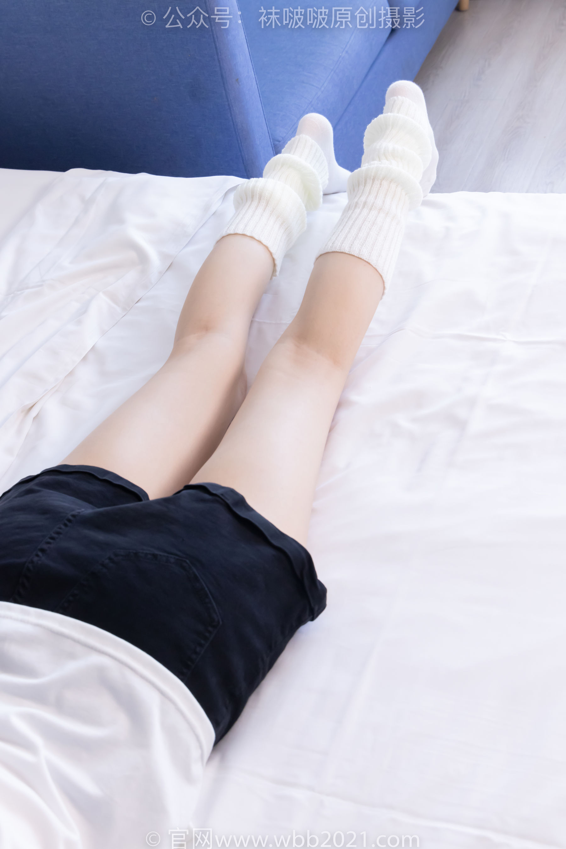 BoBoSocks袜啵啵 No.527 稚予 - 帆布鞋、堆堆袜套、白棉袜/(140P)