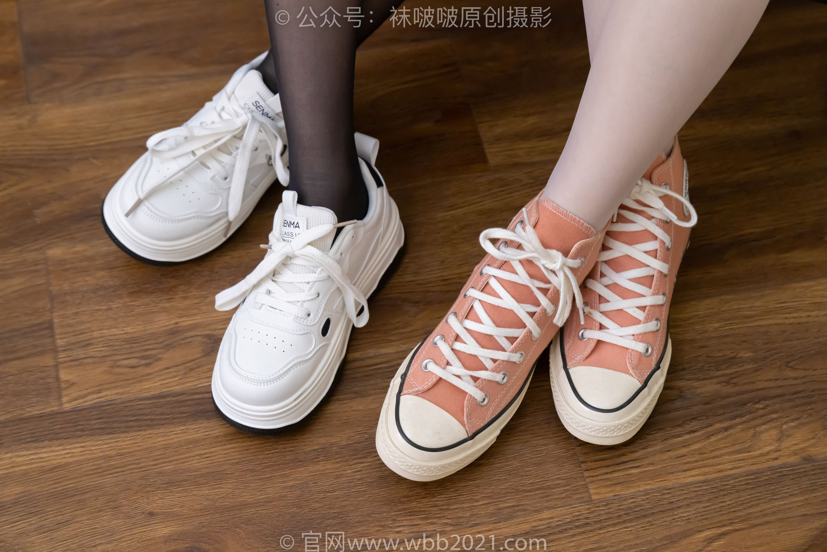 BoBoSocks袜啵啵 No.537 小甜豆&甜甜圈 - 板鞋、帆布鞋、白棉袜、薄肉丝、薄黑丝、裸足/(167P)